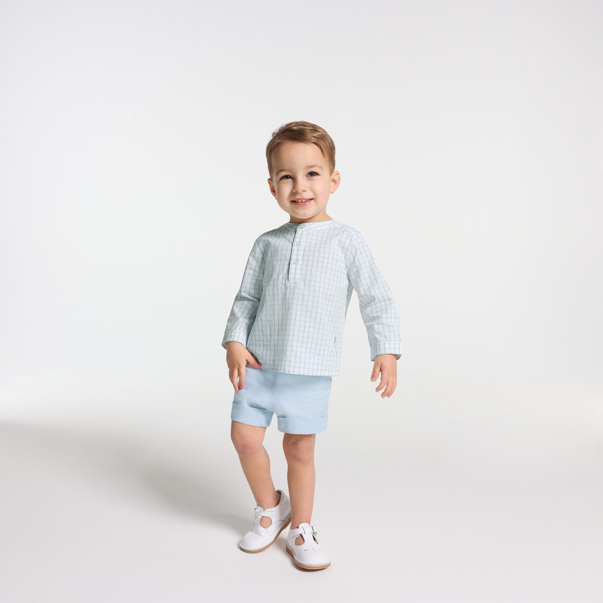 Baby boy plaid shirt - Cherubin - Image 2