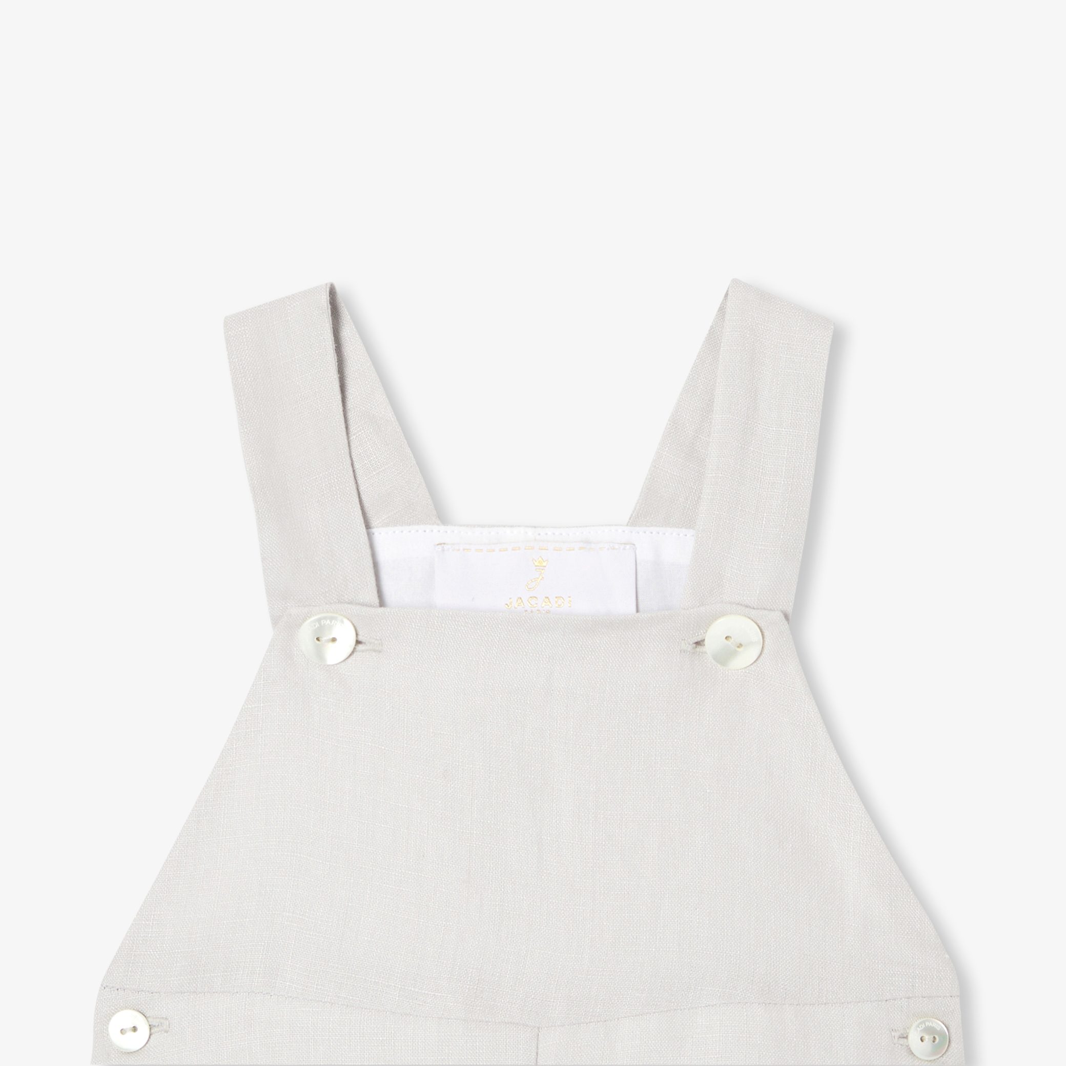 Baby boy linen overalls - Costume - Image 3
