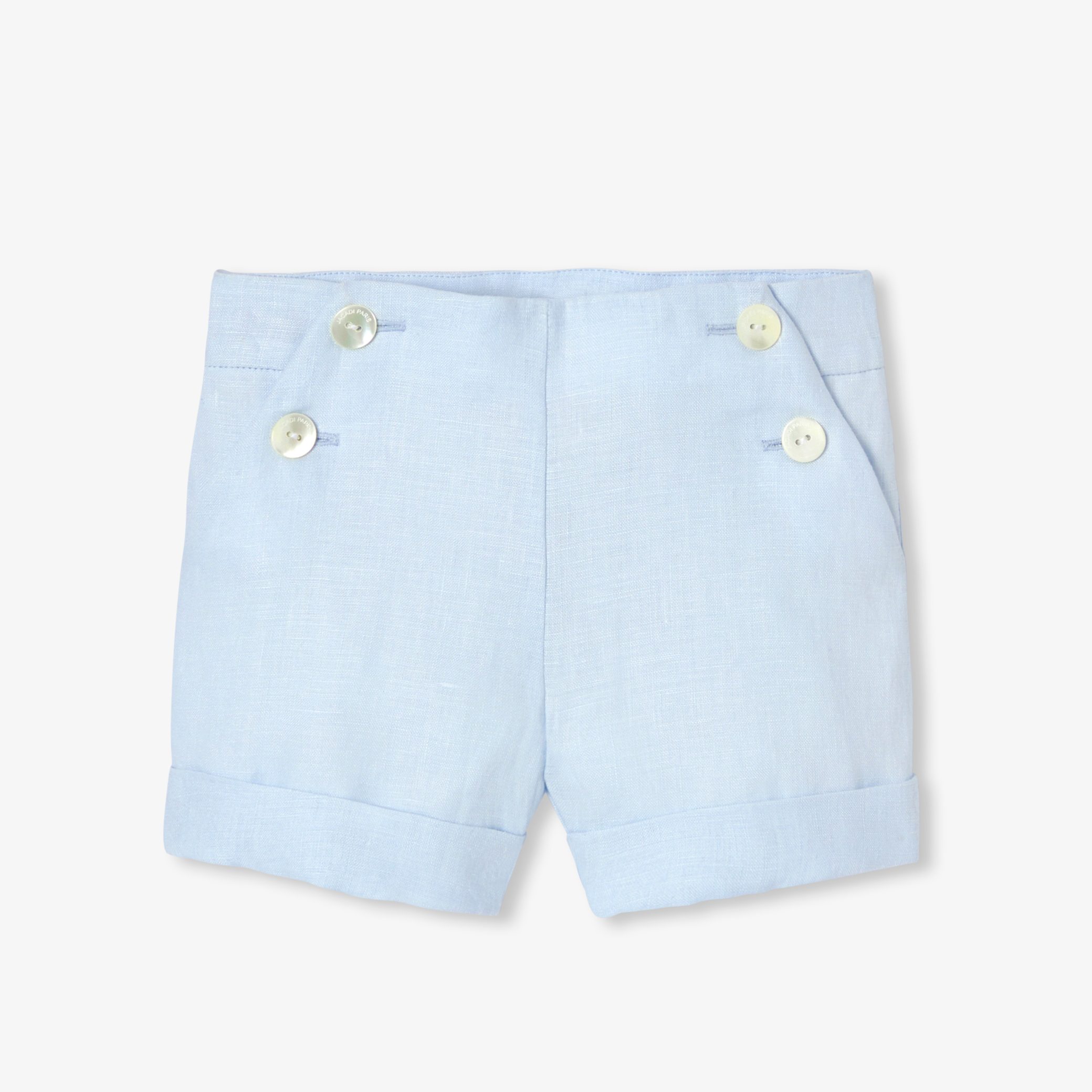 Baby boy linen shorts - Cortege - Image 2