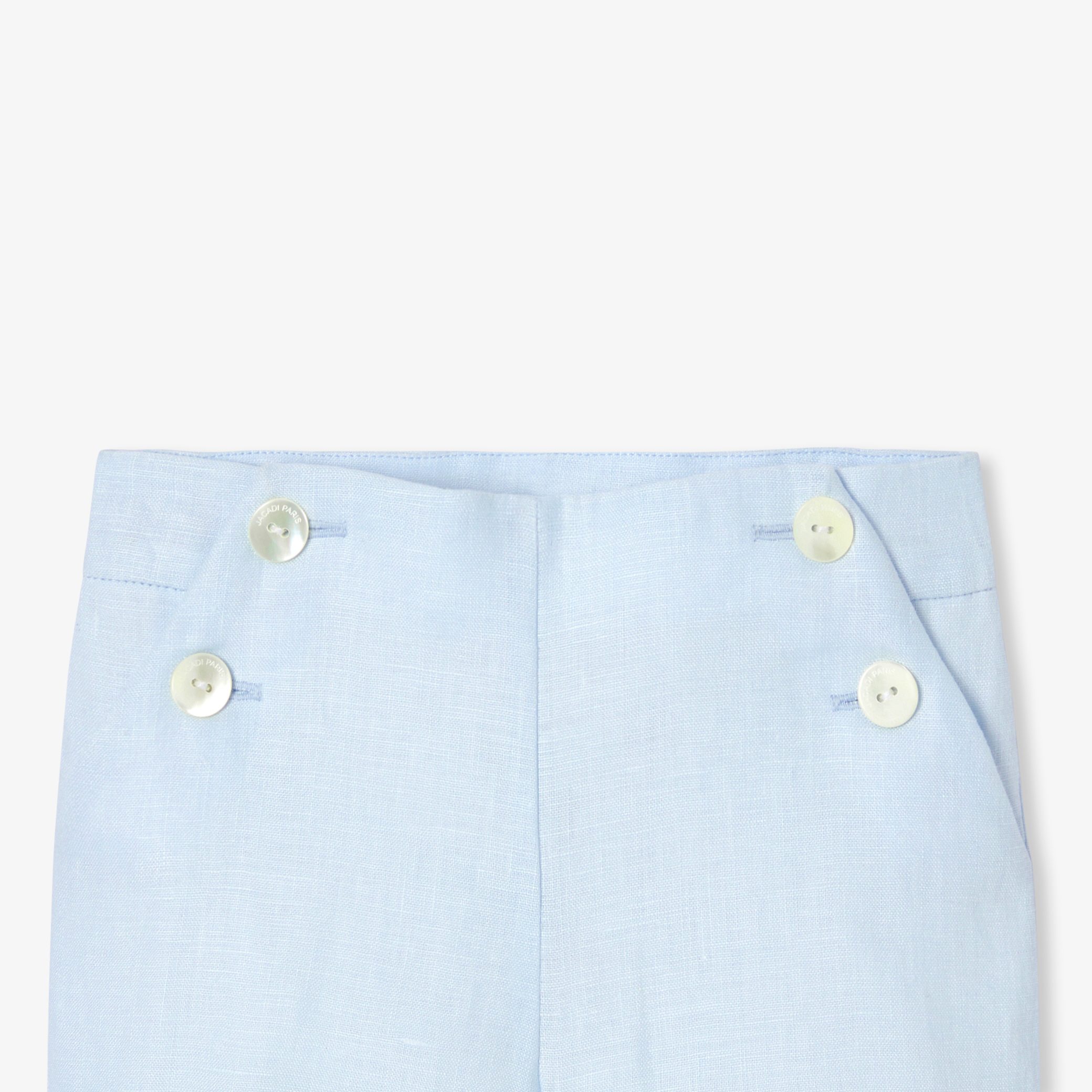 Baby boy linen shorts - Cortege - Image 4