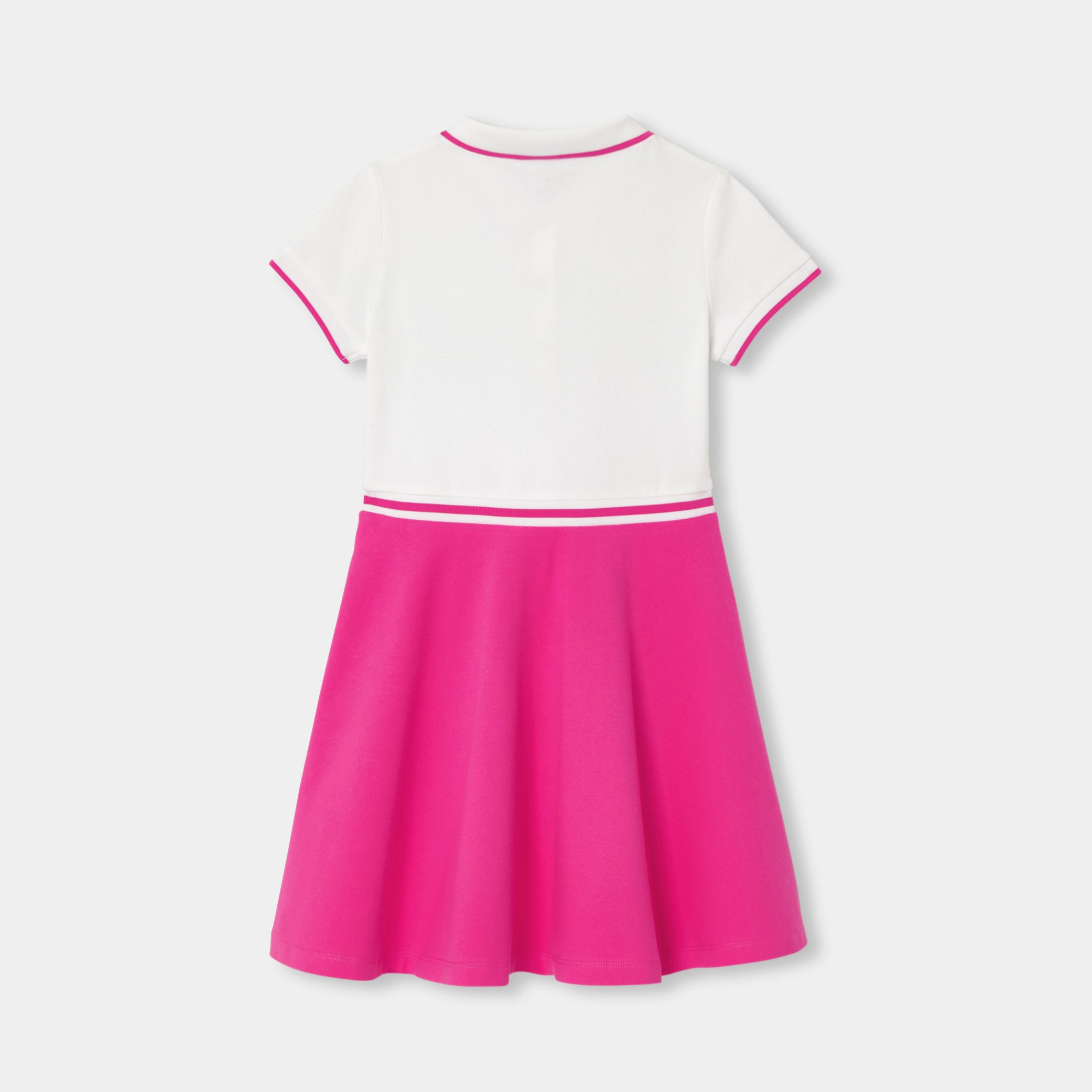 Girl dress in cotton pique - Elodie - Image 2