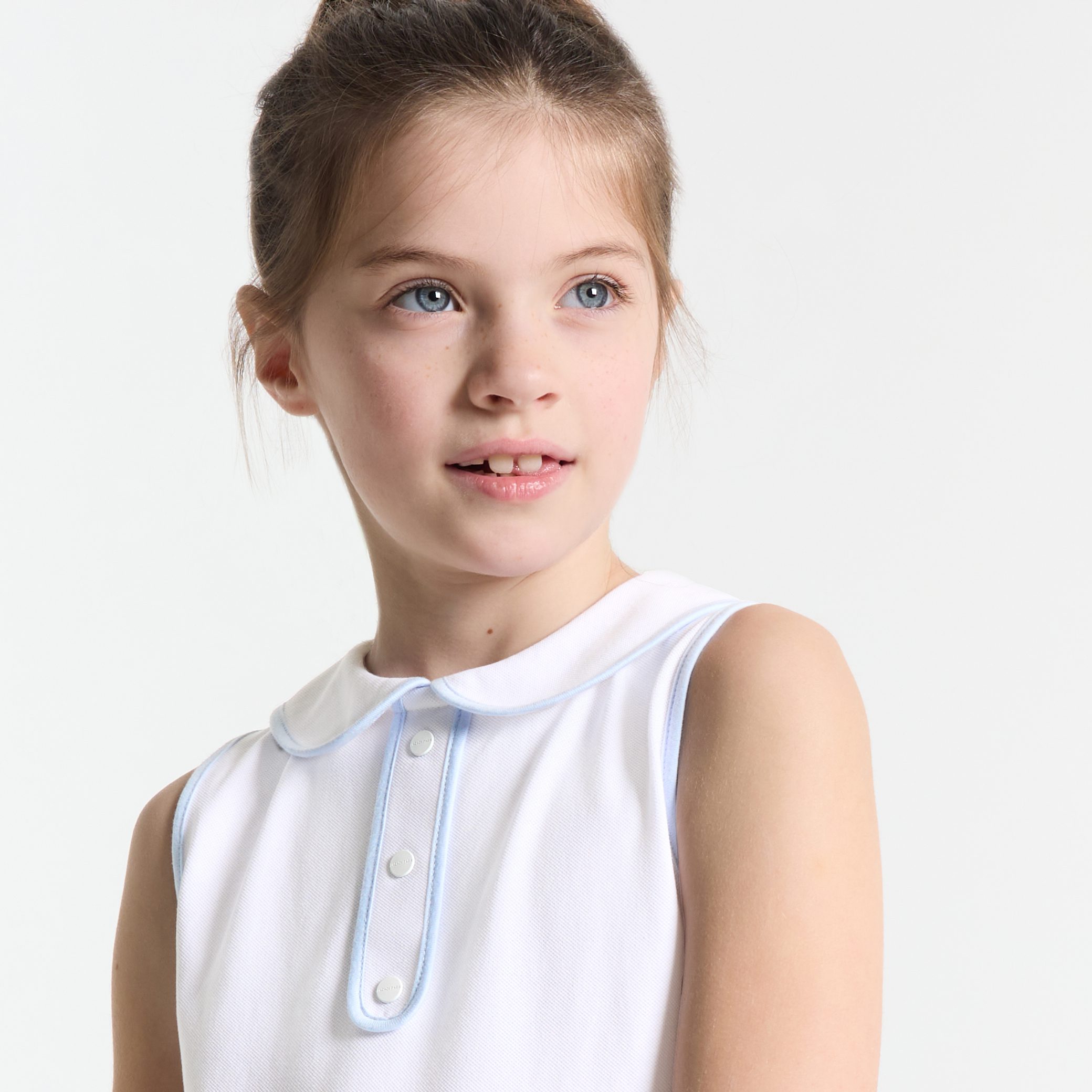 Girl polo dress - Emilie Blue - Image 2