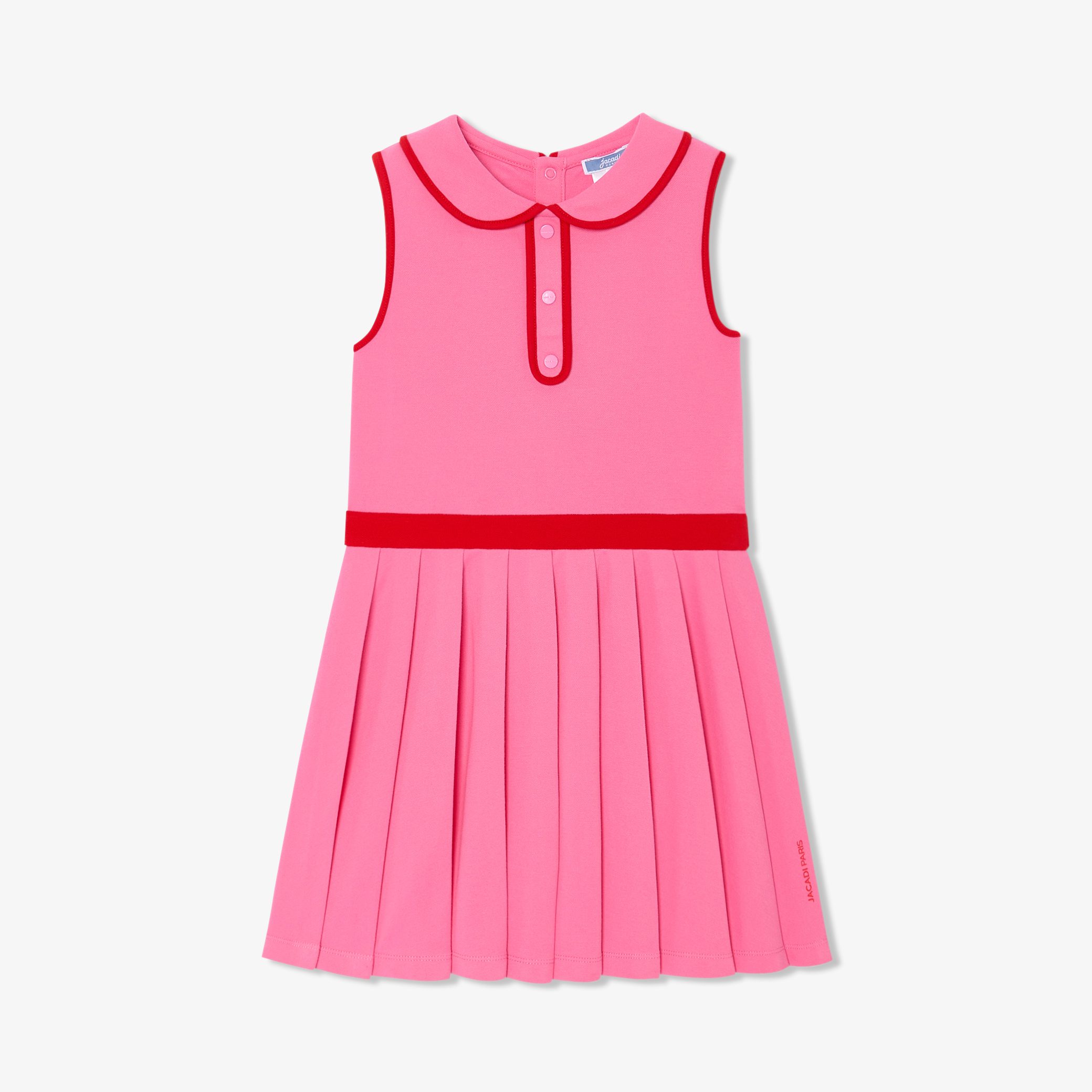 Girl polo dress - Emilie - Rose