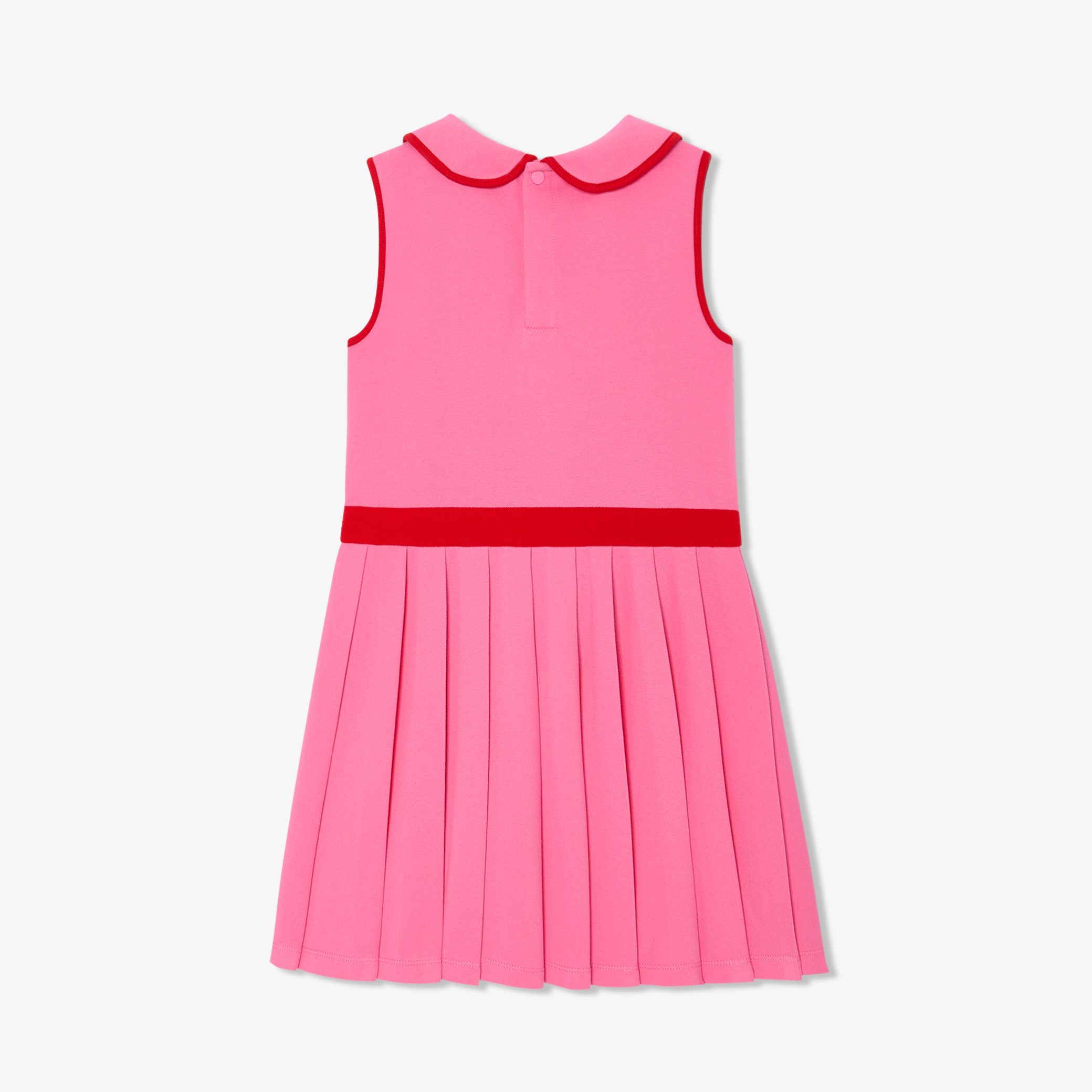 Girl polo dress - Emilie - Rose - Image 2