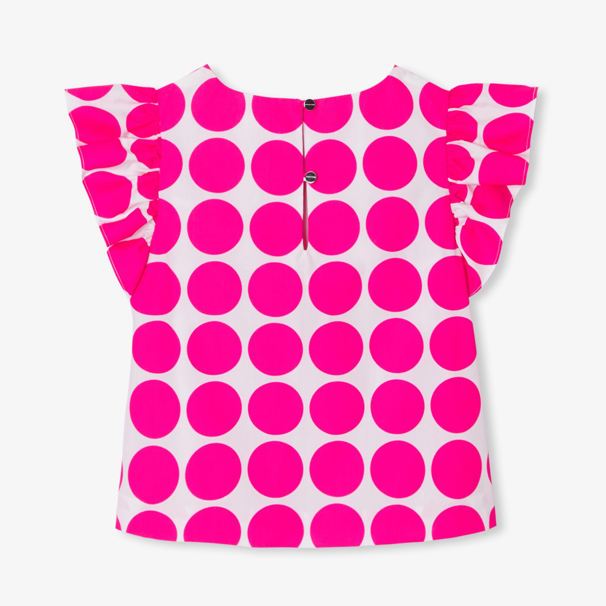 Girl blouse in poplin - Ecole Rose - Image 3