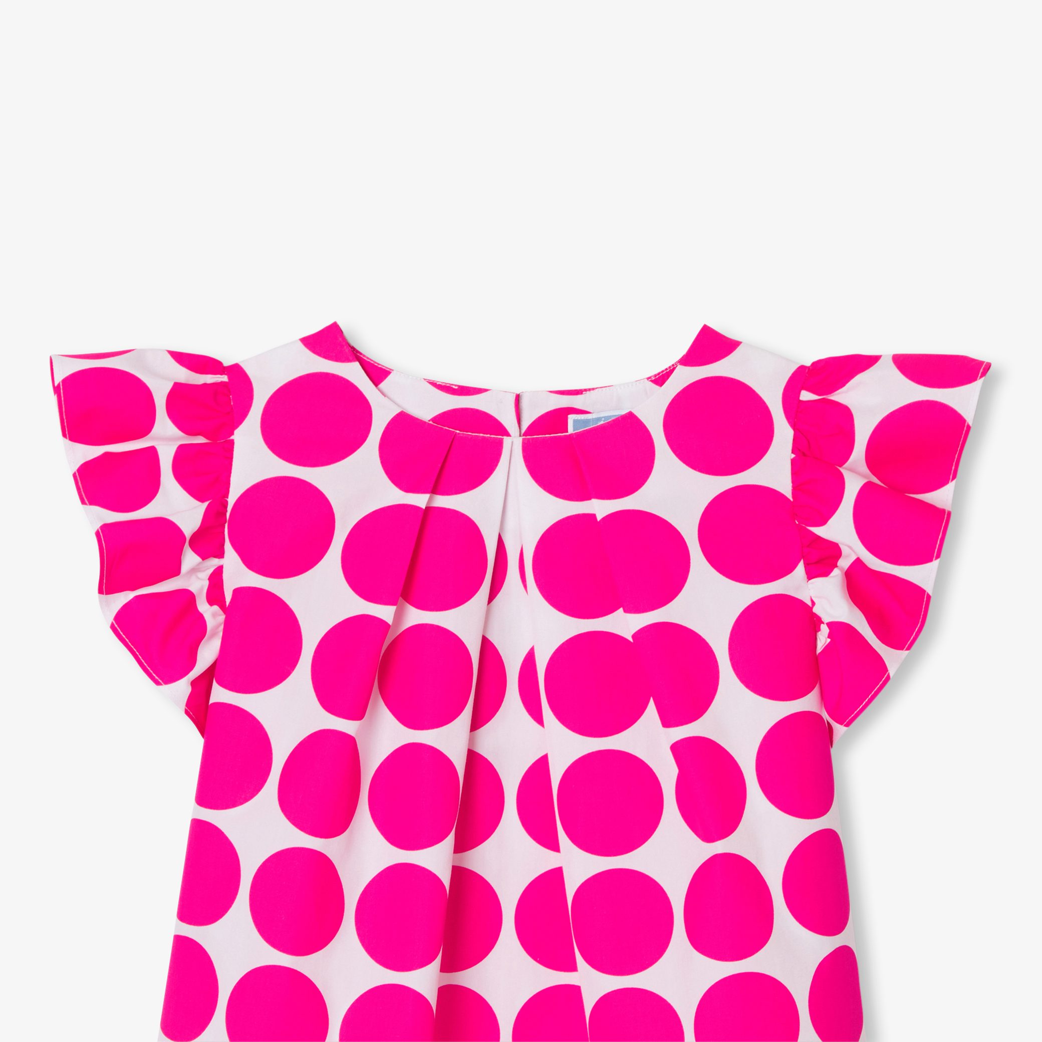 Girl blouse in poplin - Ecole Rose - Image 4