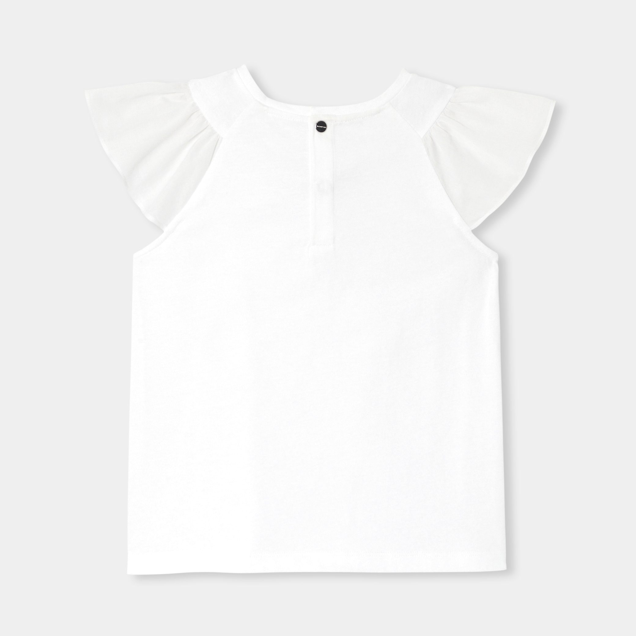 Girl T-shirt with ruffled sleeves - Etoile - Image 2