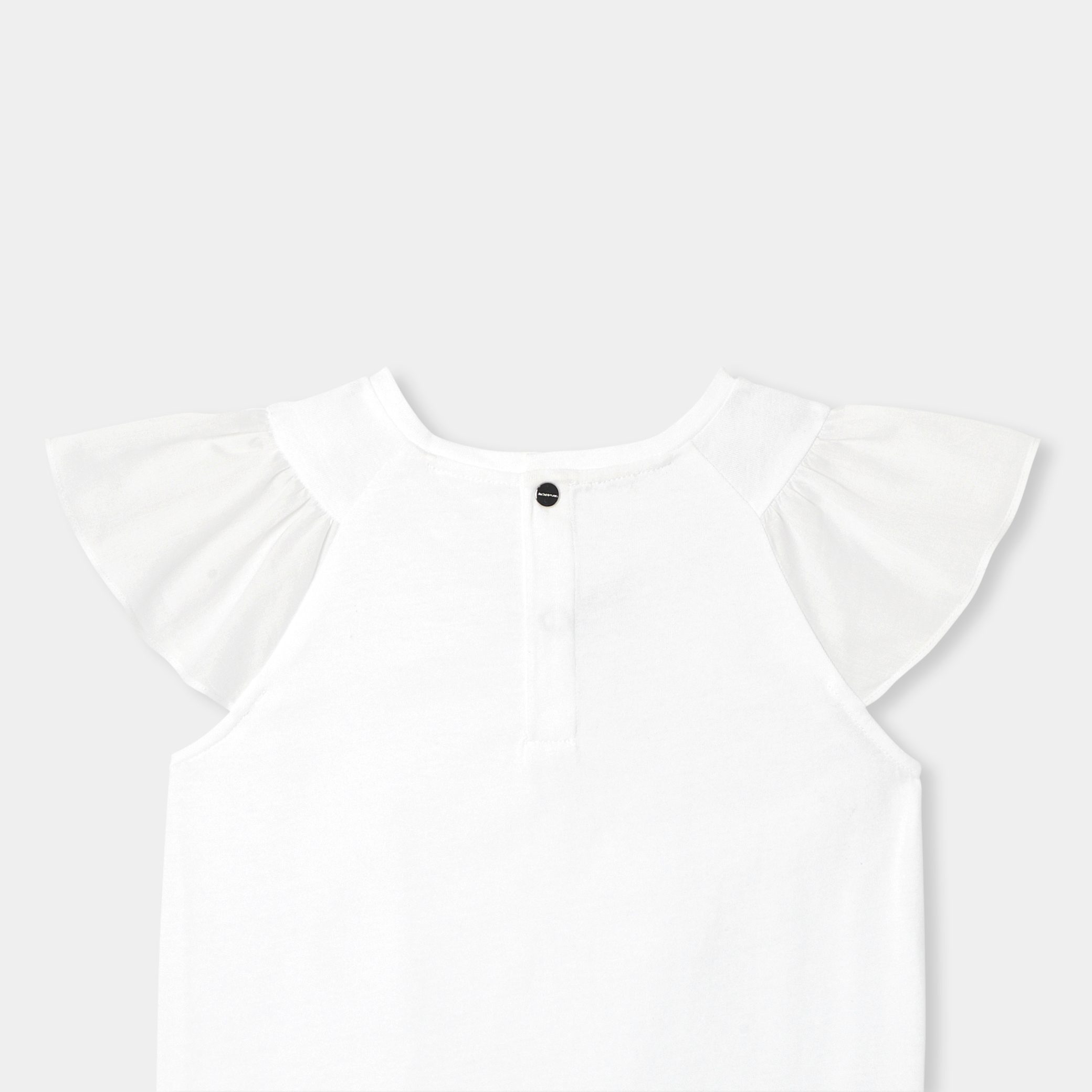 Girl T-shirt with ruffled sleeves - Etoile - Image 4