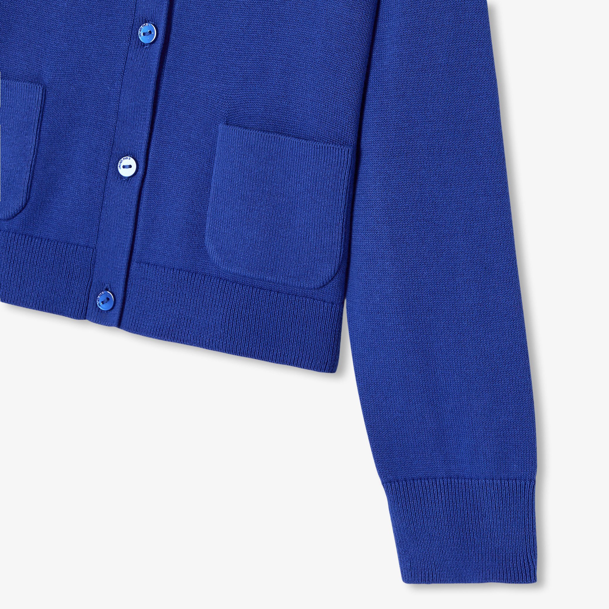 Girl jersey cardigan - Erable Indigo - Image 4