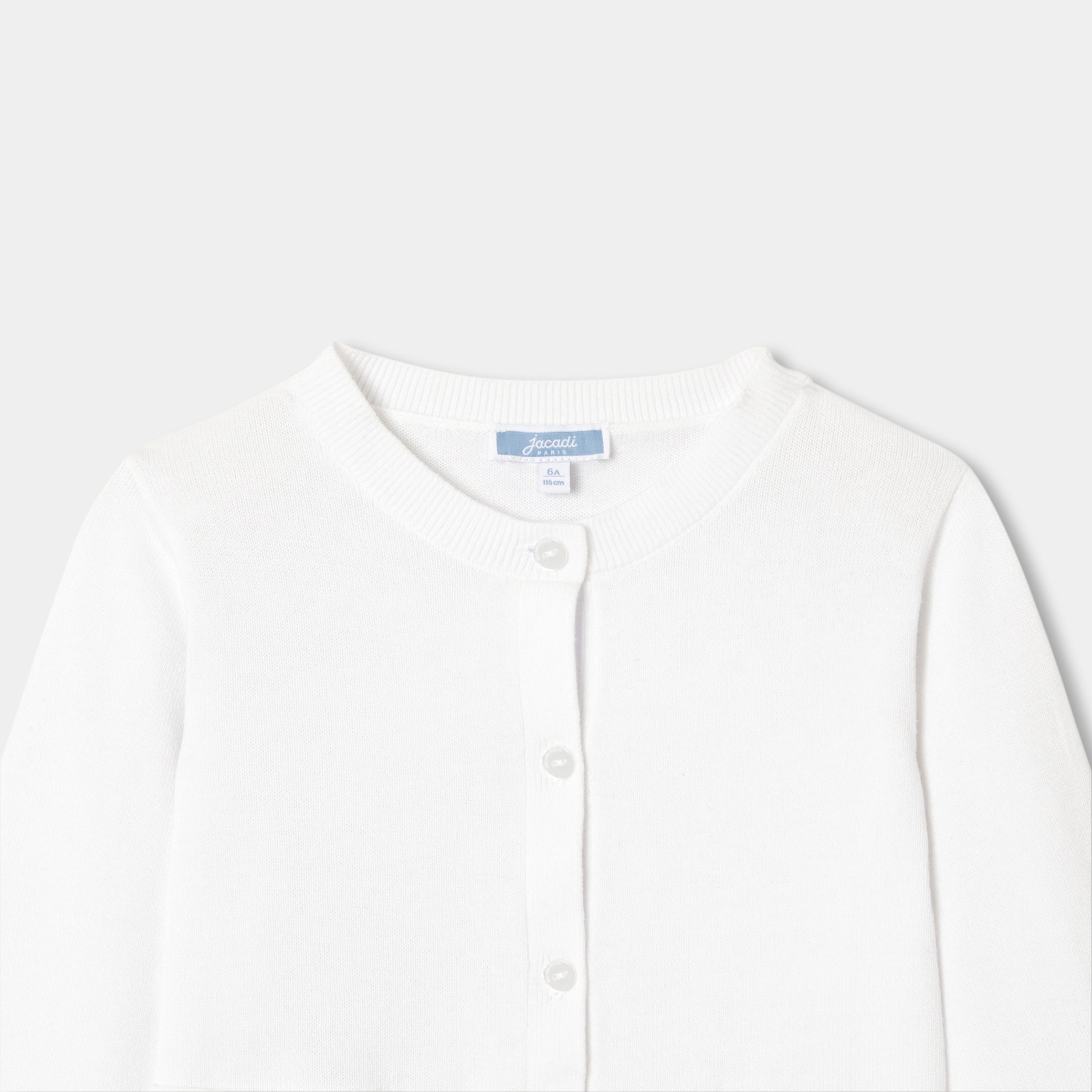 Girl jersey cardigan - Erable - Image 3