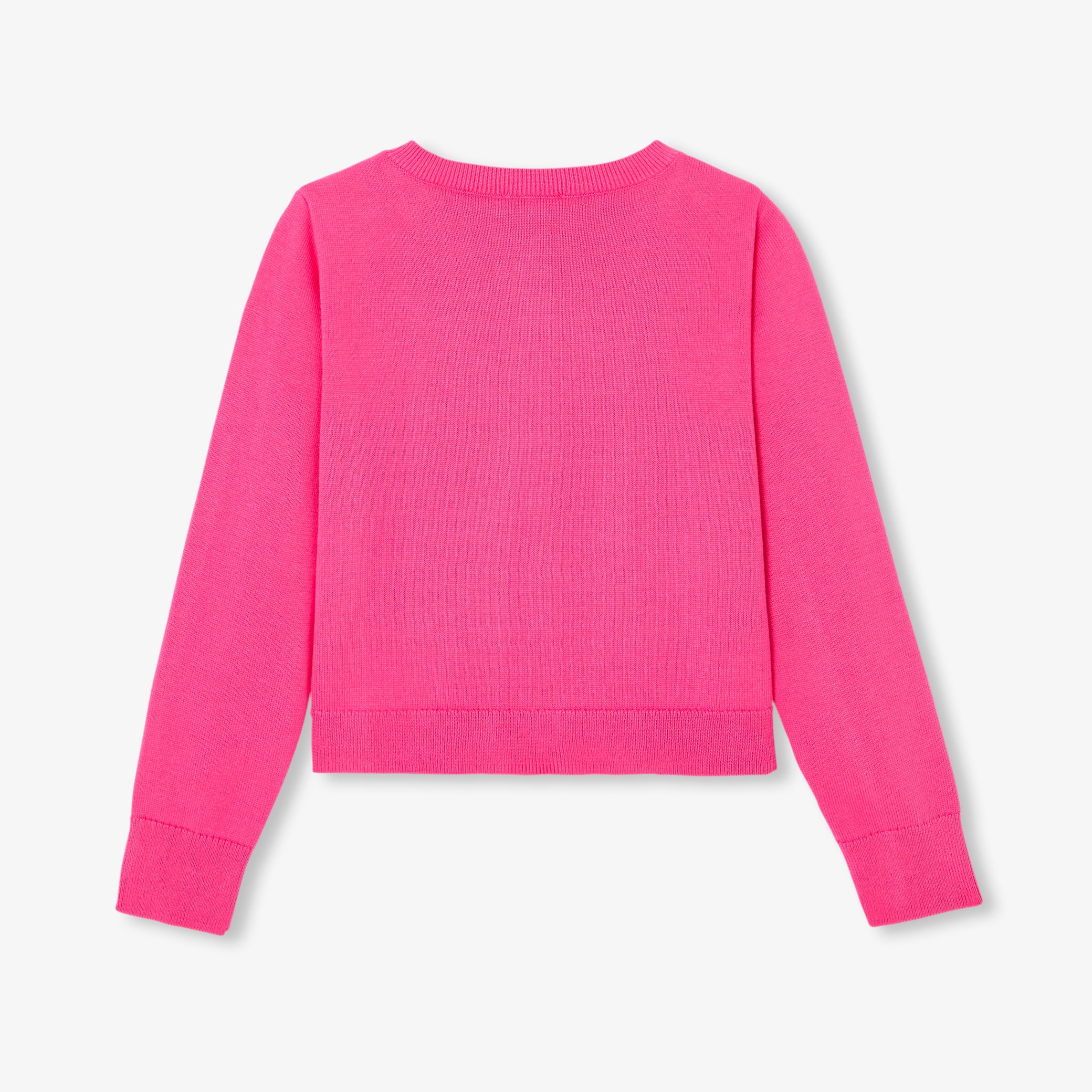 Girl jersey cardigan - Erable Rose - Image 2