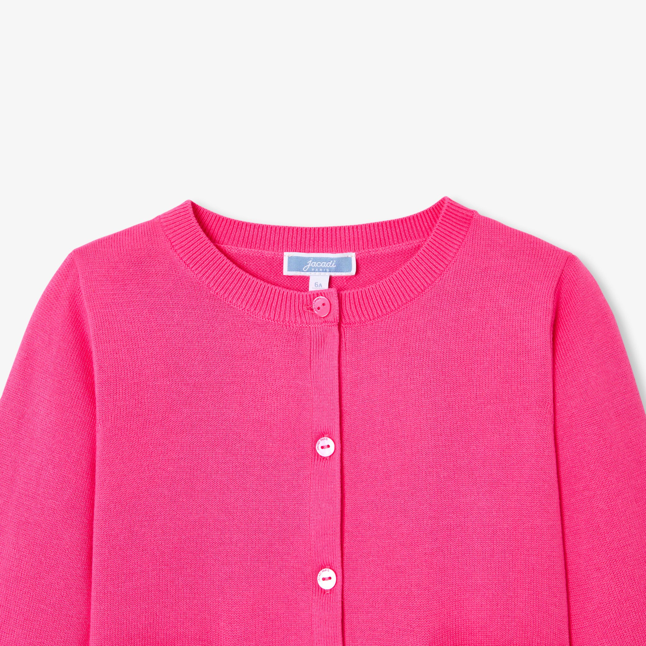 Girl jersey cardigan - Erable Rose - Image 3