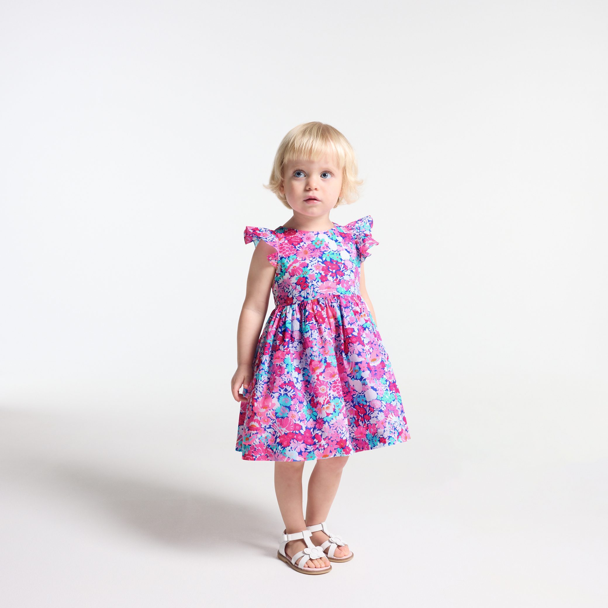 Baby girl dress in Liberty fabric - Camille