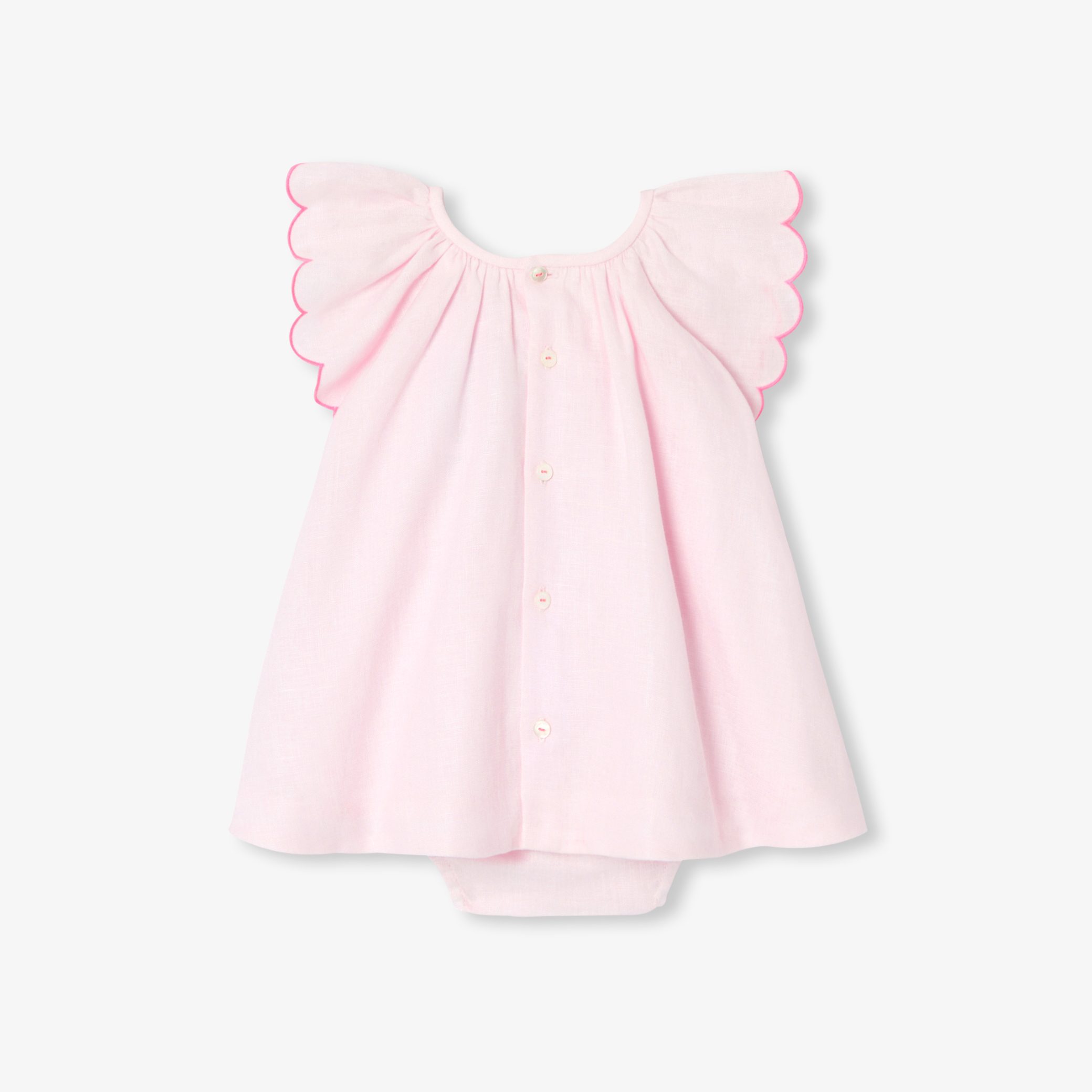 Baby girl linen dress - Ballerine - Image 2