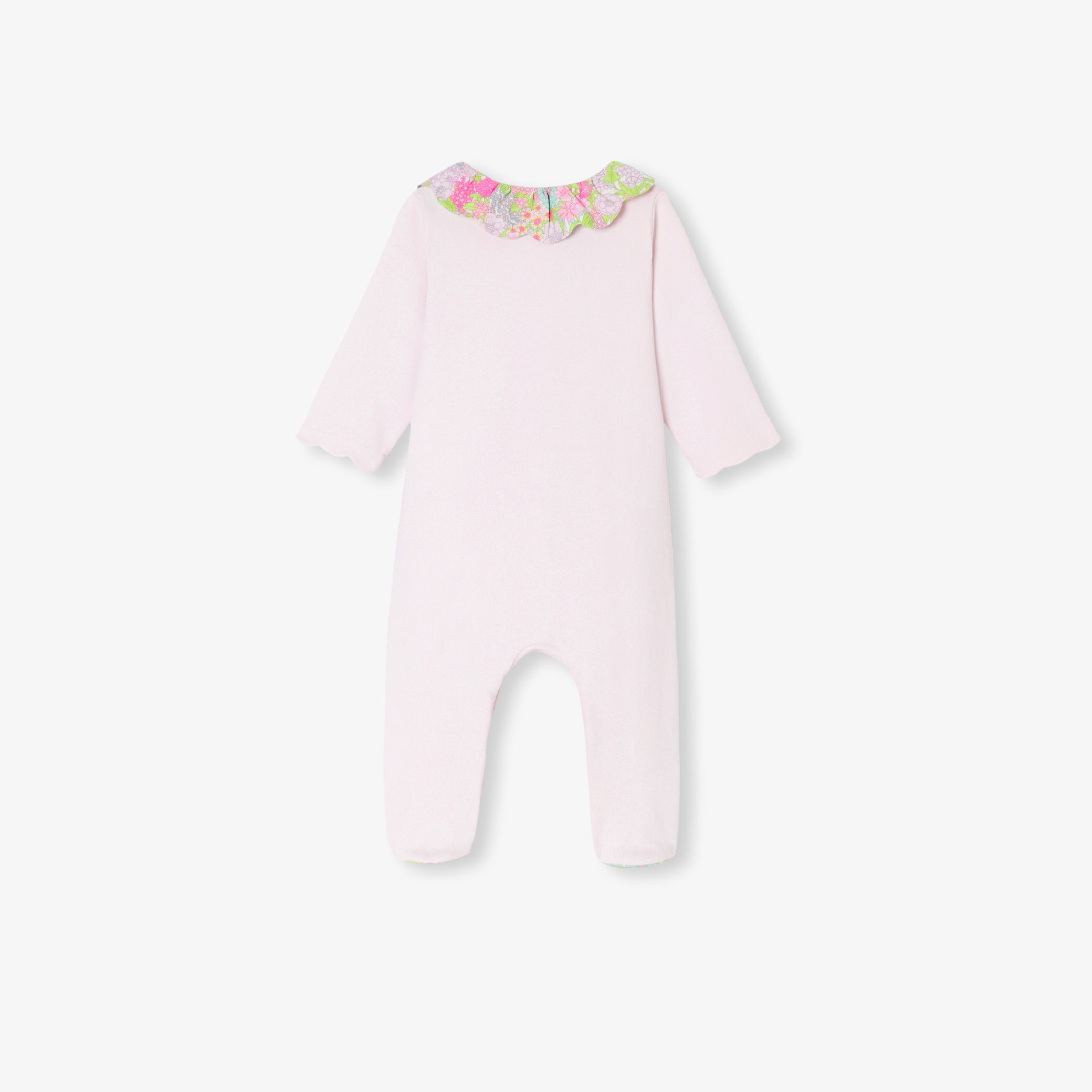 Baby girl sleepsuit in interlock - Calypso - Image 2