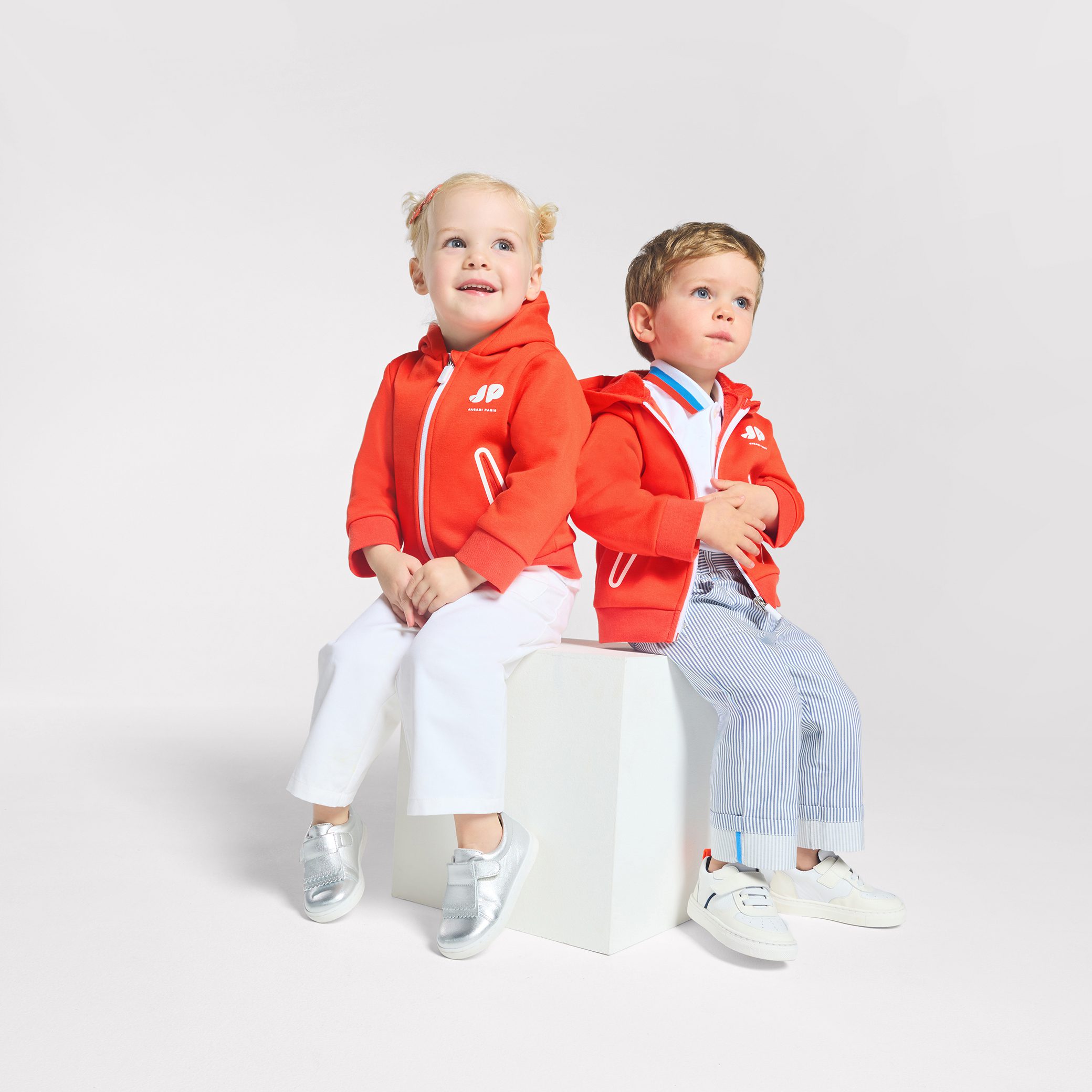 Baby fleece zip-up sweatshirt - Aubepine