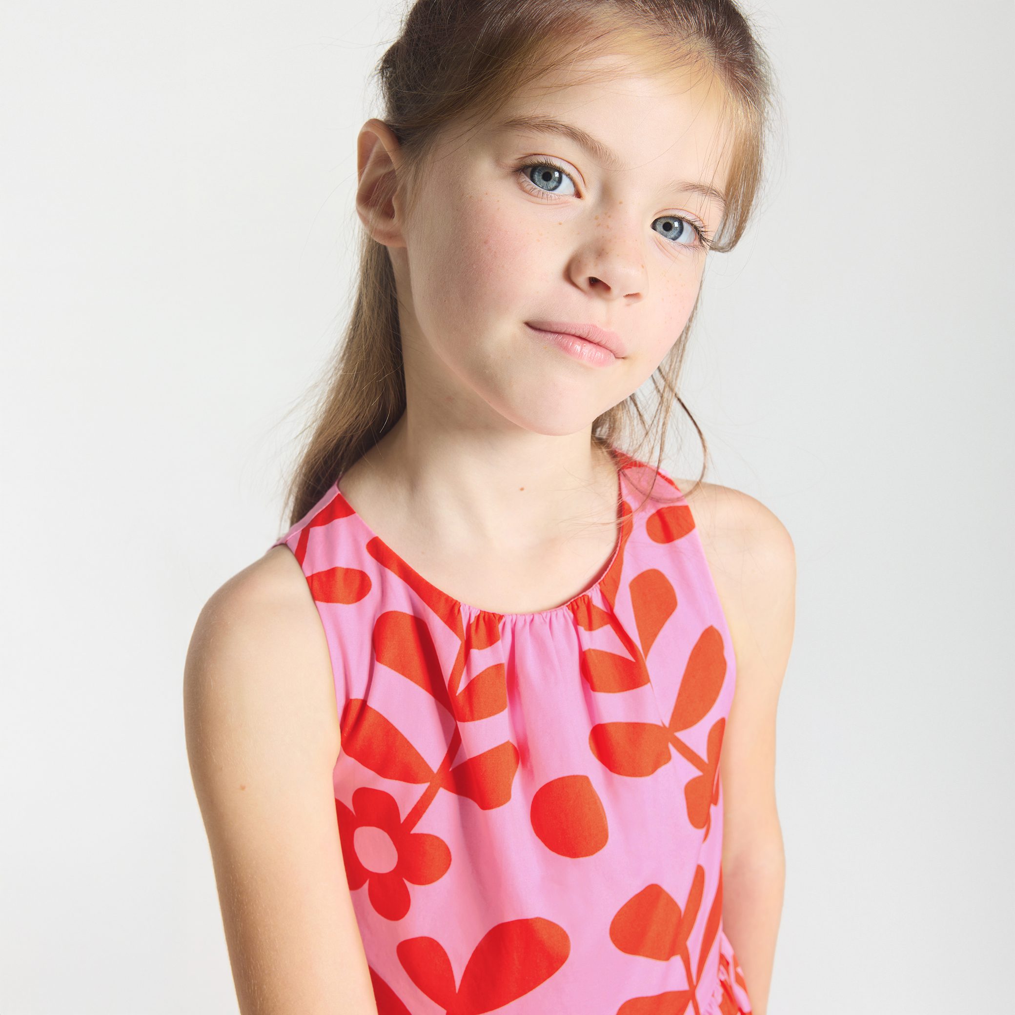 Girl sleeveless dress - Adelie - Image 3