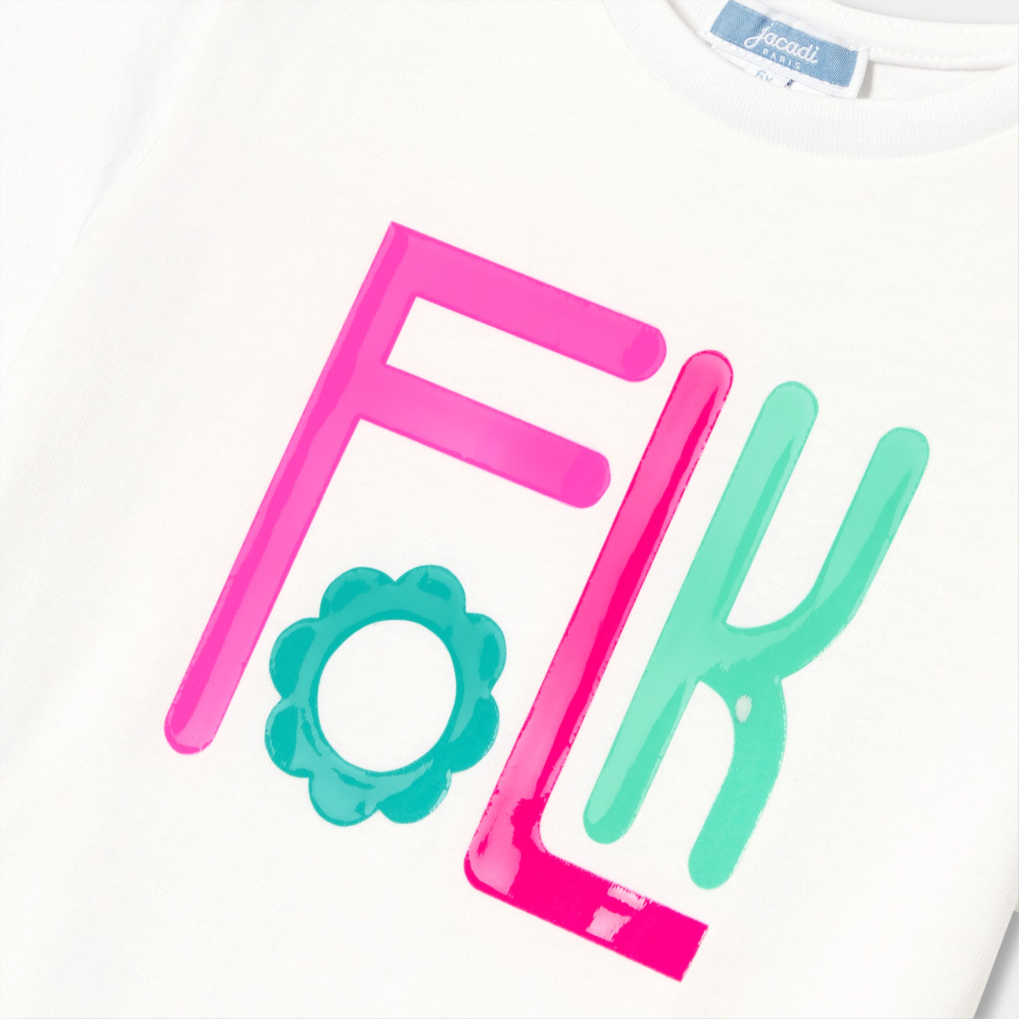 Girl cotton T-shirt - Bertrand - Image 4