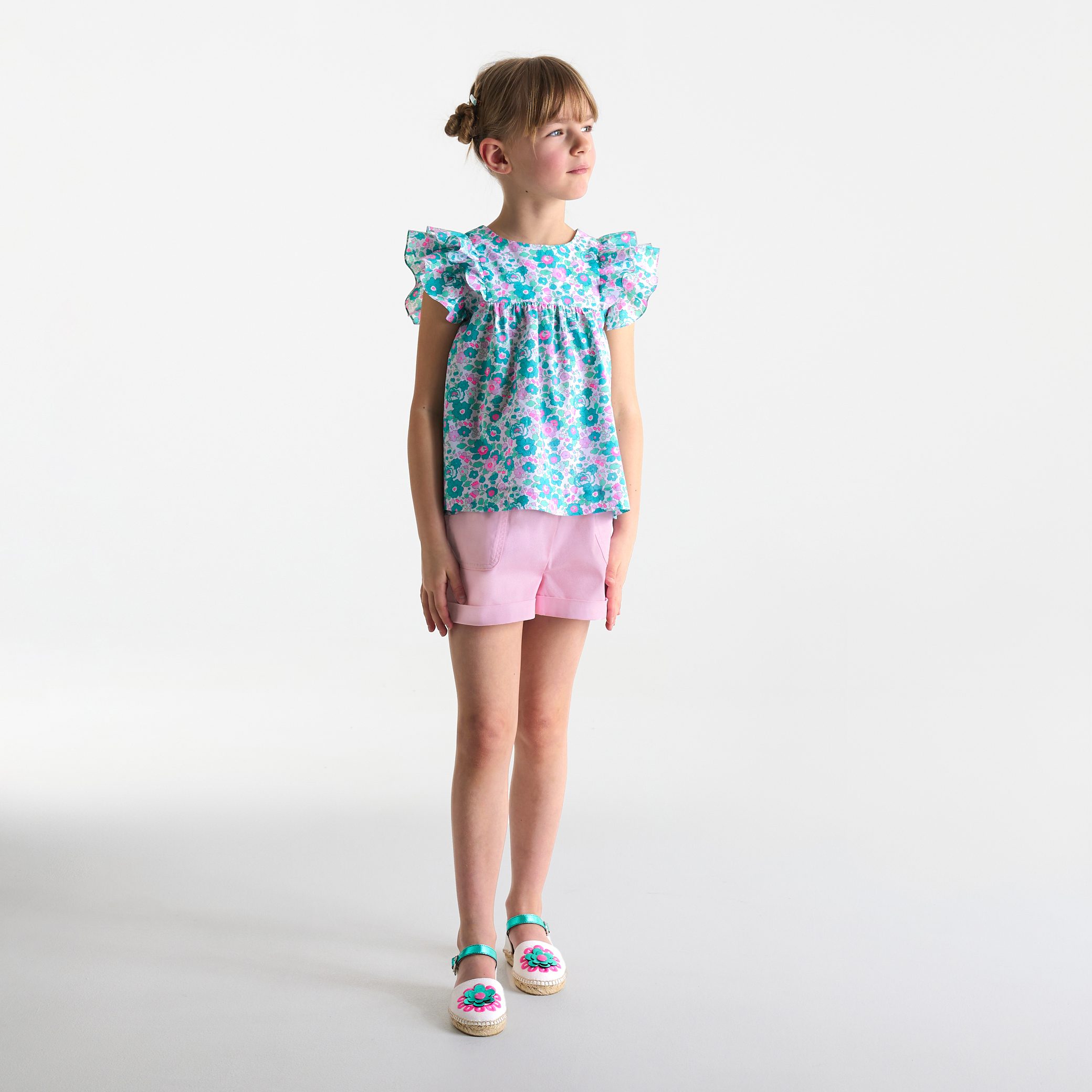 Girl shorts in gabardine - Ballotin