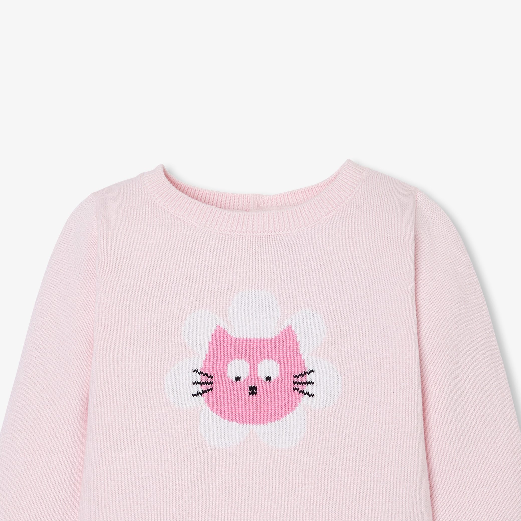 Baby girl intarsia jumper - Abelia - Image 3