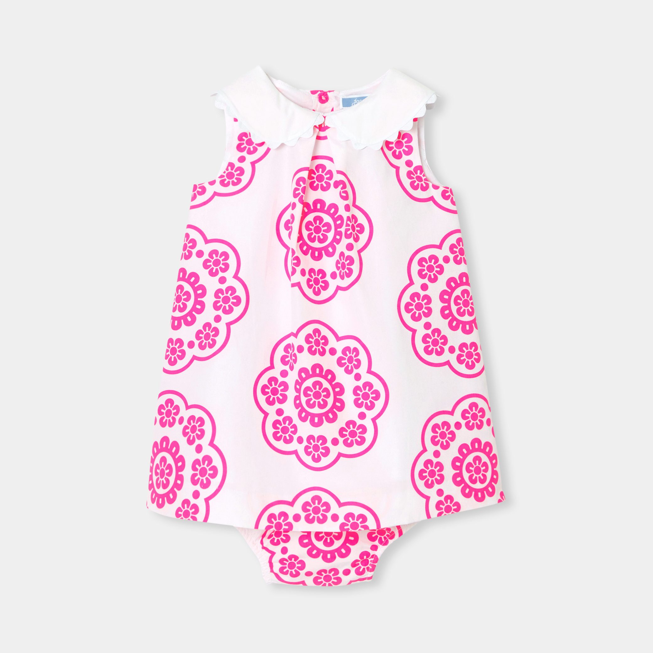 Baby girl rose print dress - Coralie - Image 3