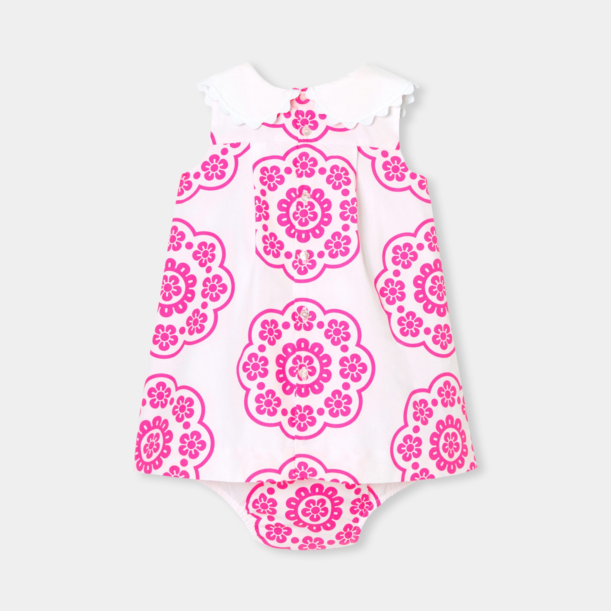 Baby girl rose print dress - Coralie - Image 4