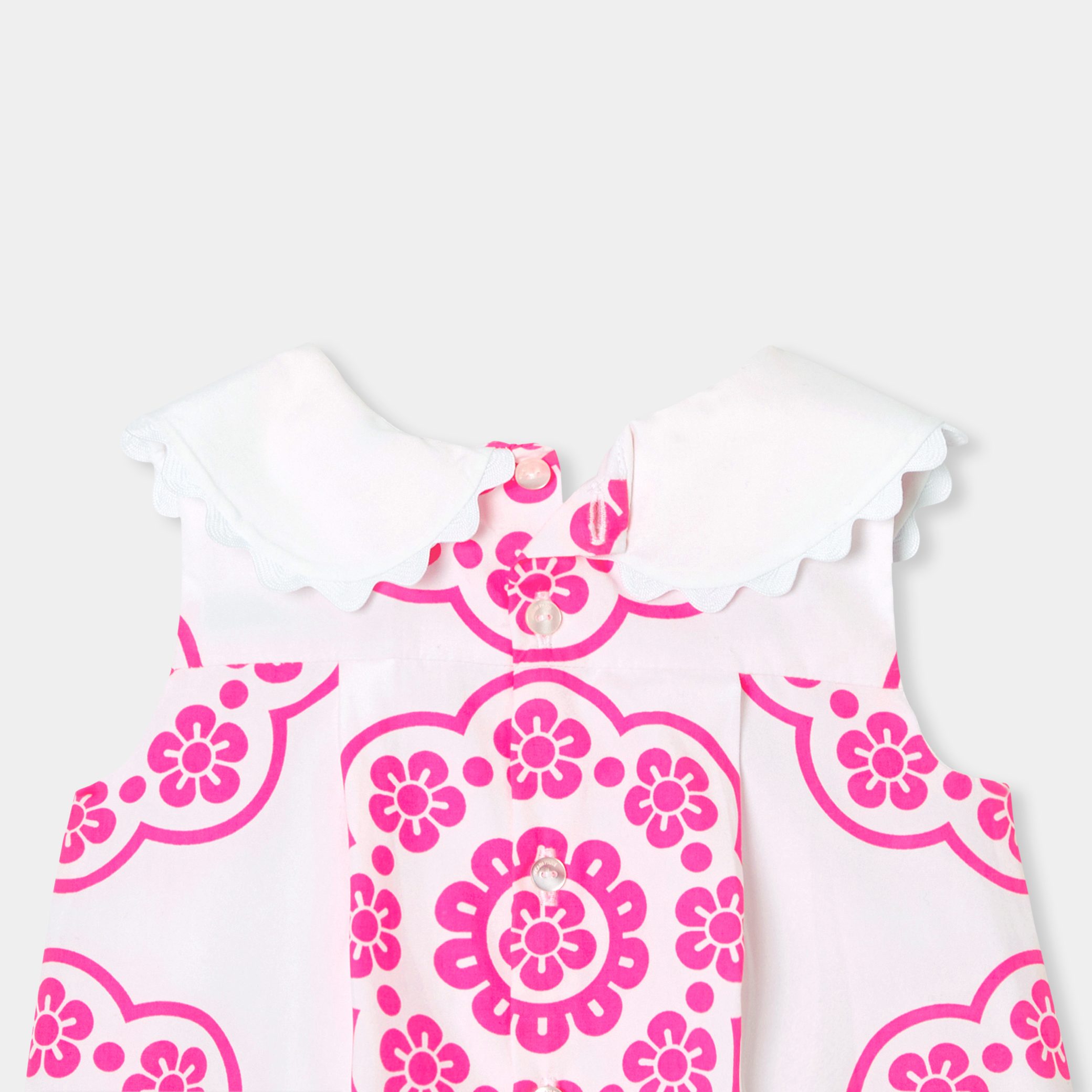 Baby girl rose print dress - Coralie - Image 6