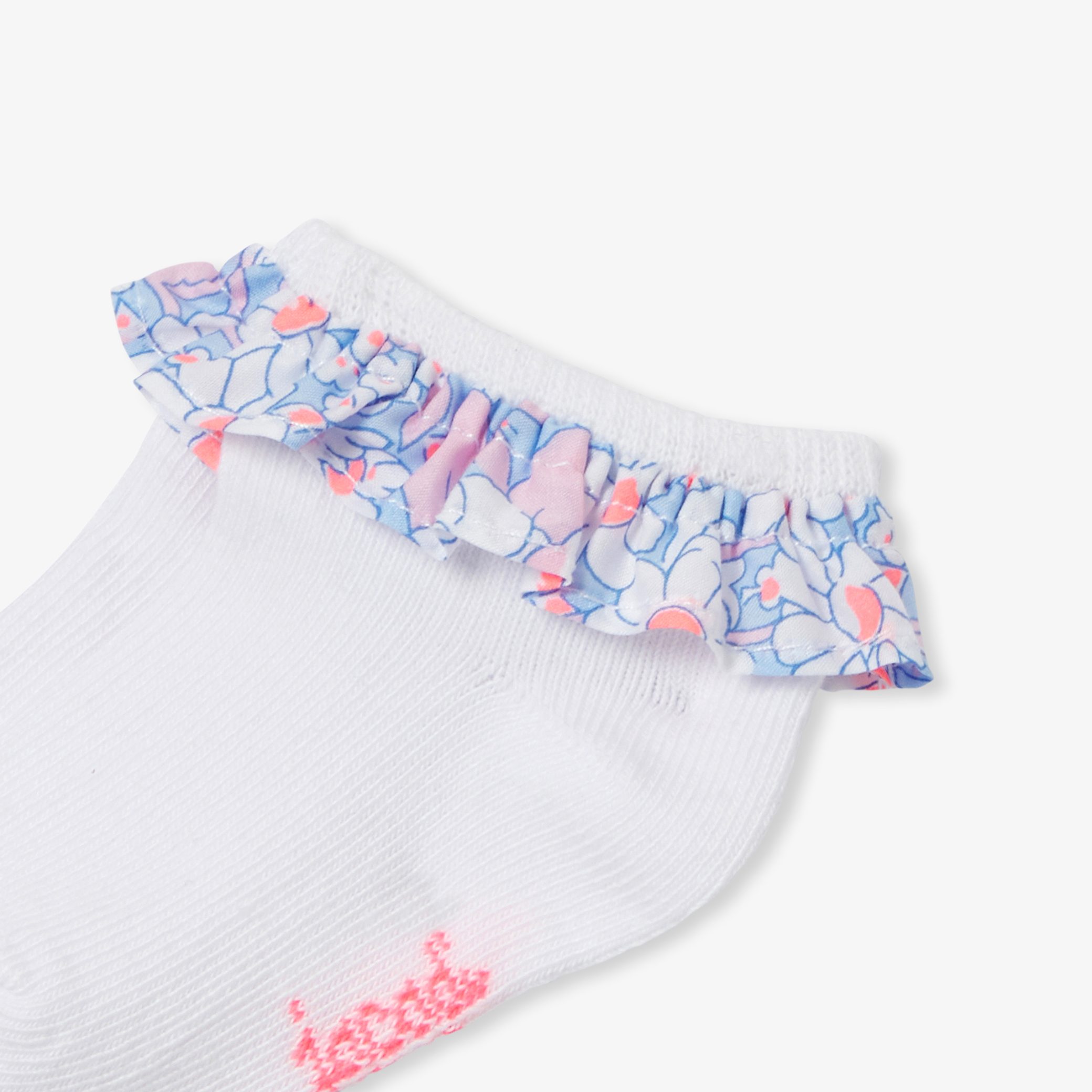 Baby girl ruffled socks - Helena Blue - Image 2
