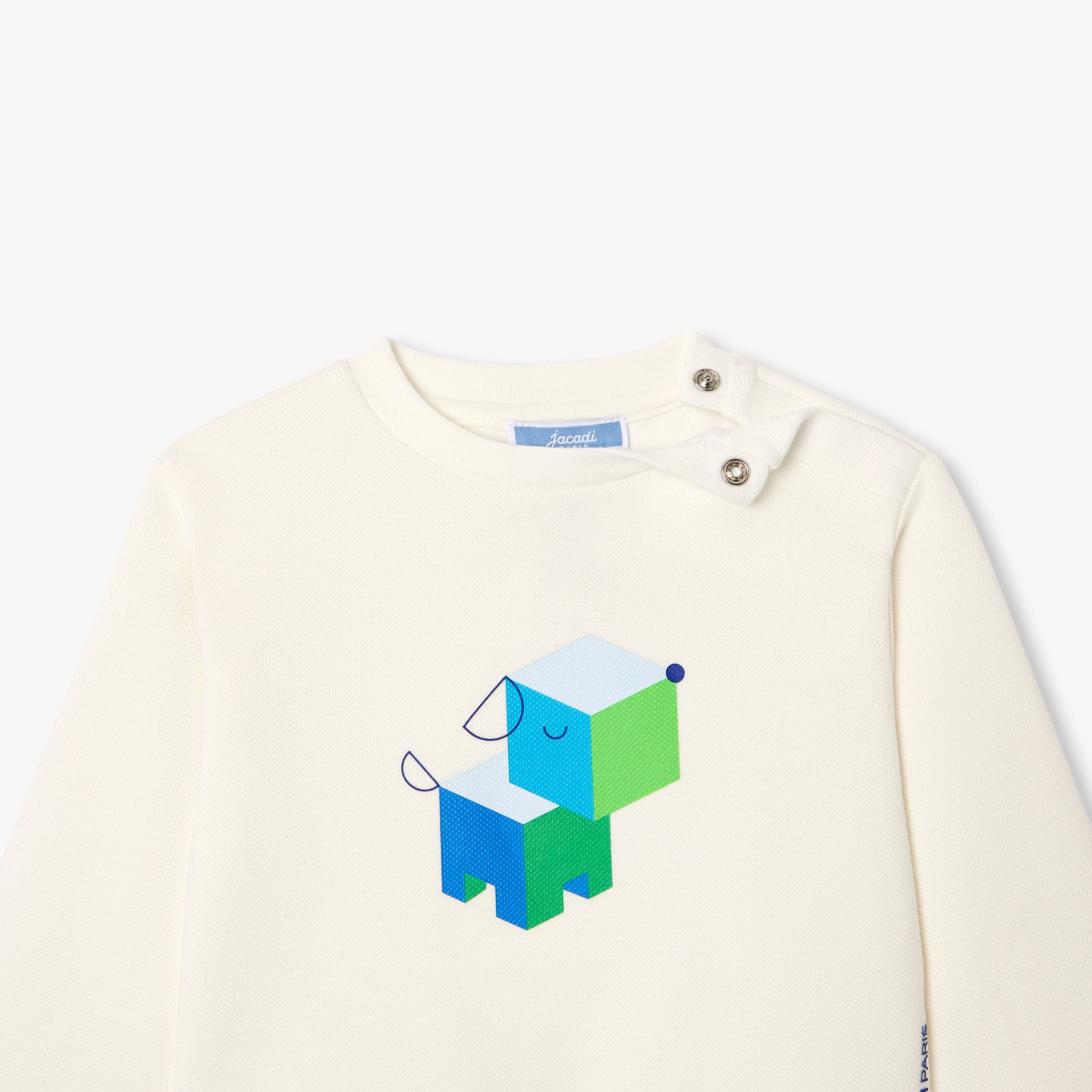 Baby boy fleece sweatshirt - Corniche - Image 4