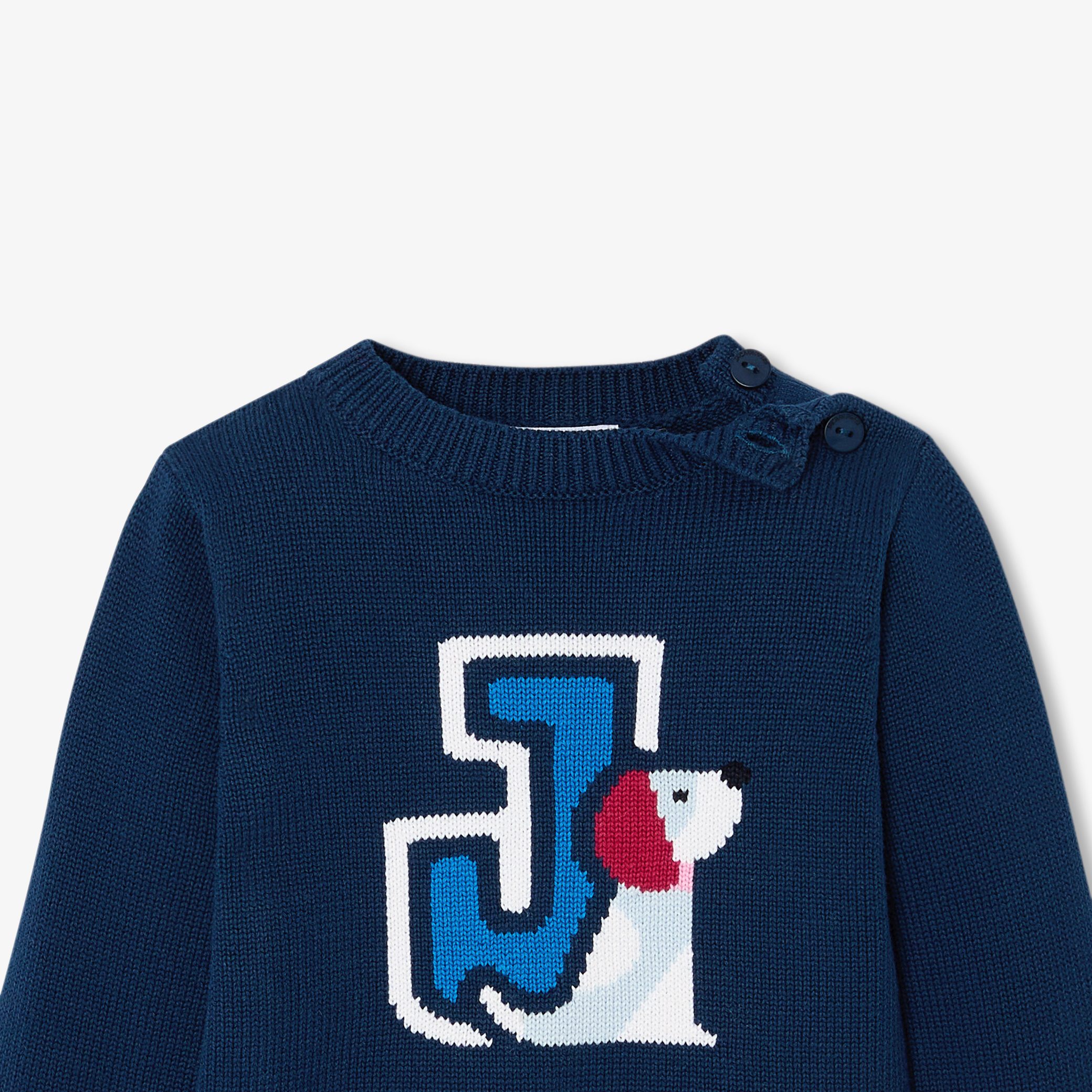 Baby boy cotton sweater - Chamade - Image 5