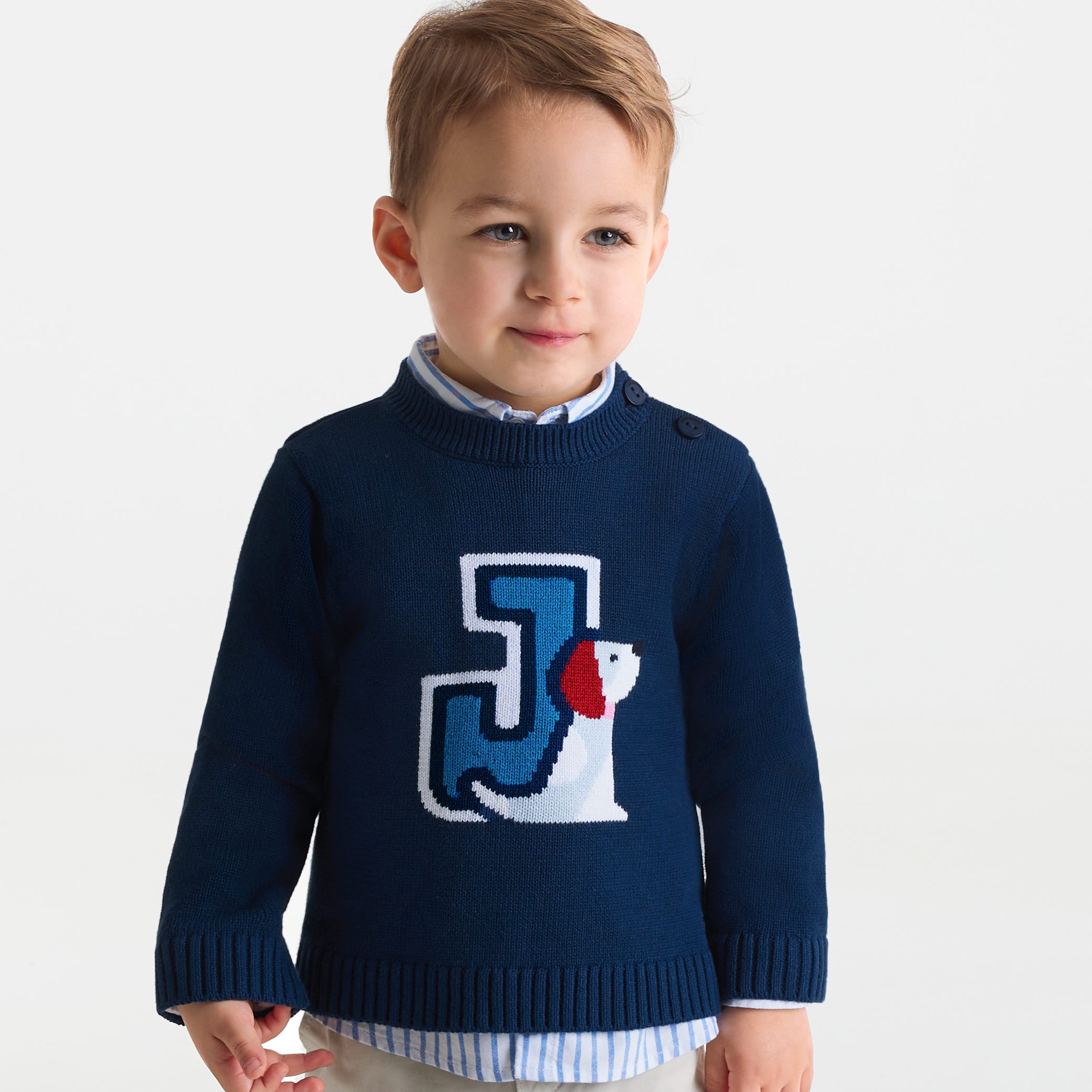 Baby boy cotton sweater - Chamade