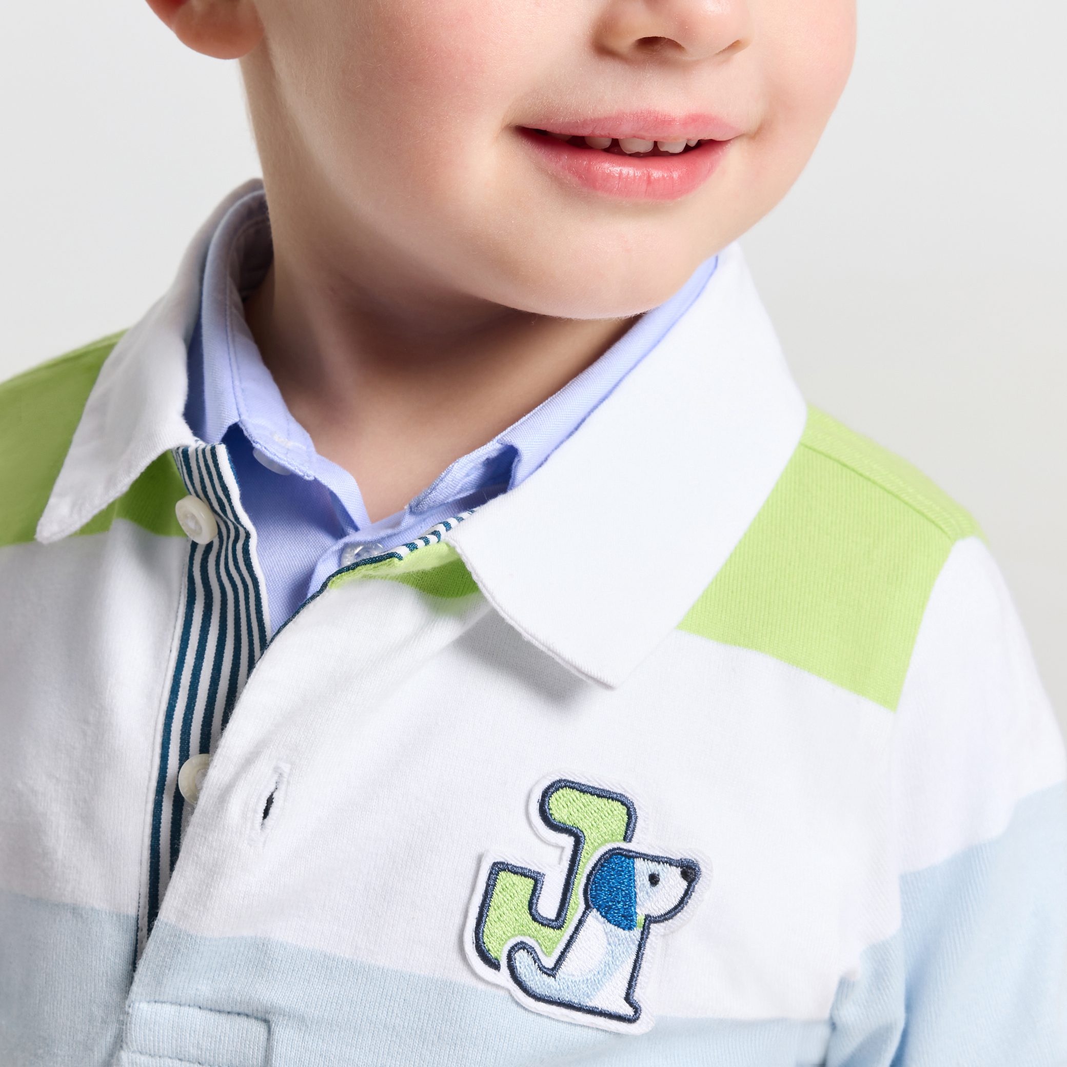 Baby boy long-sleeve polo shirt - Caleche - Image 2