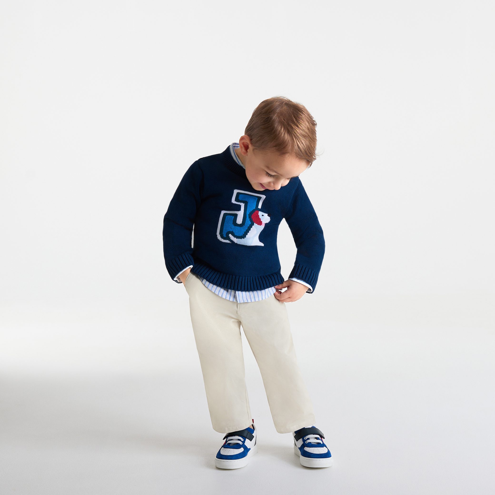 Baby boy trousers in twill - Cupidon