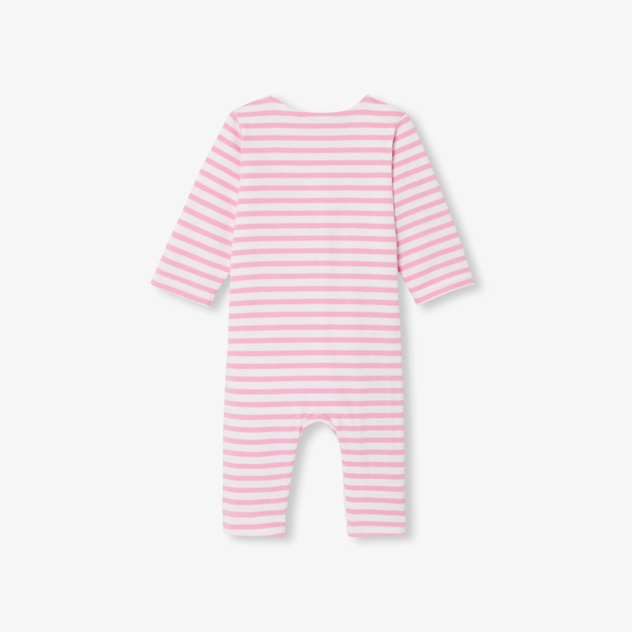 Baby girl jumpsuit in striped jersey - Adonie - Image 2