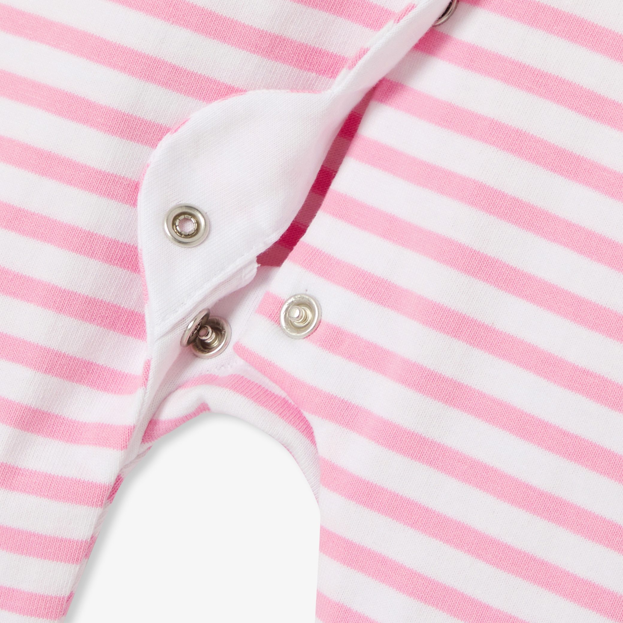 Baby girl jumpsuit in striped jersey - Adonie - Image 4