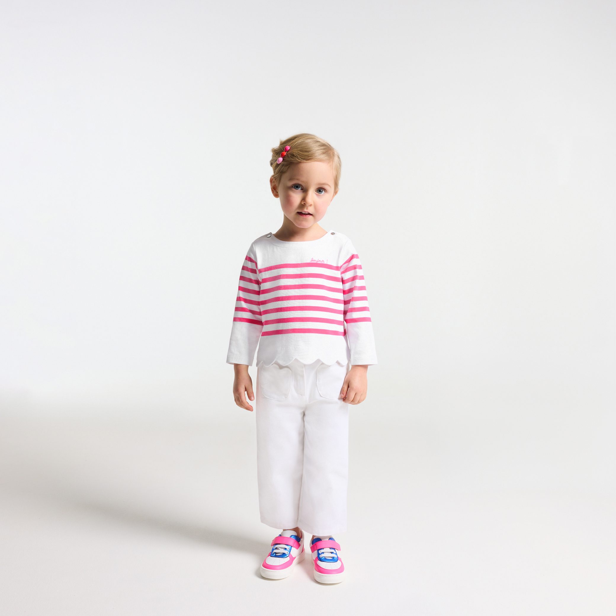 Baby girl Breton tee - Clara - Image 2