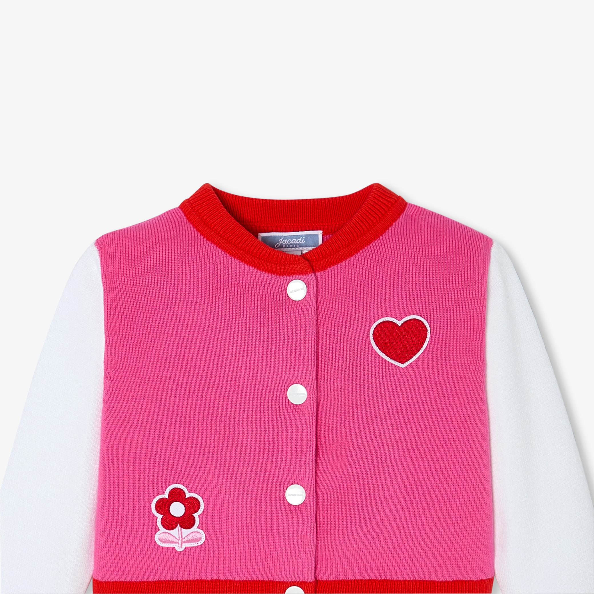 Baby girl Varsity spirit cardigan - Cyclade - Image 3