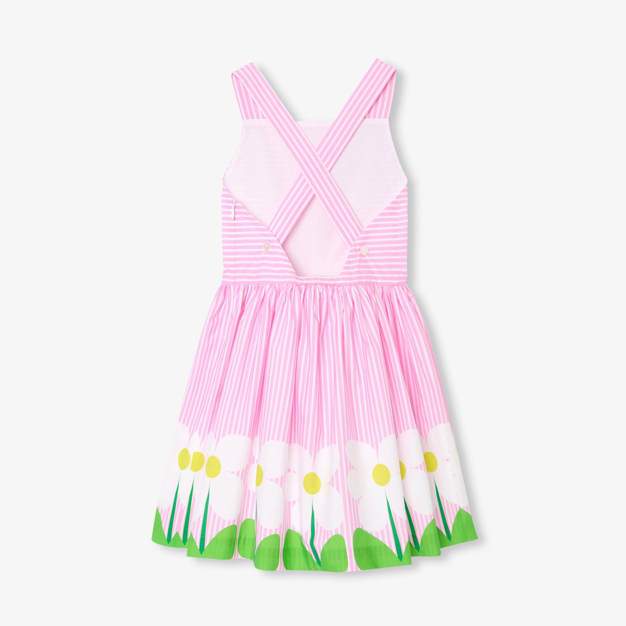 Girl cross-over back dress - Naelle - Image 4