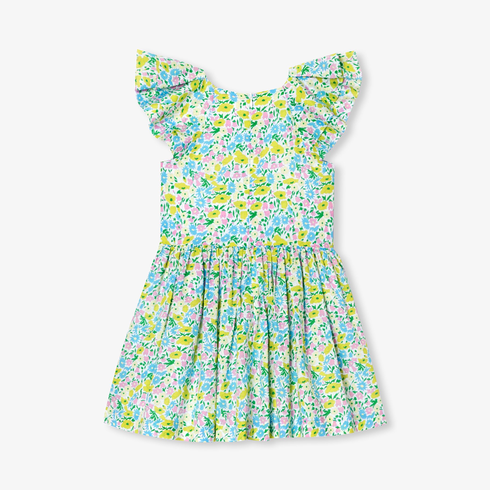 Girl dress in Liberty fabric - Nectarine - Image 4