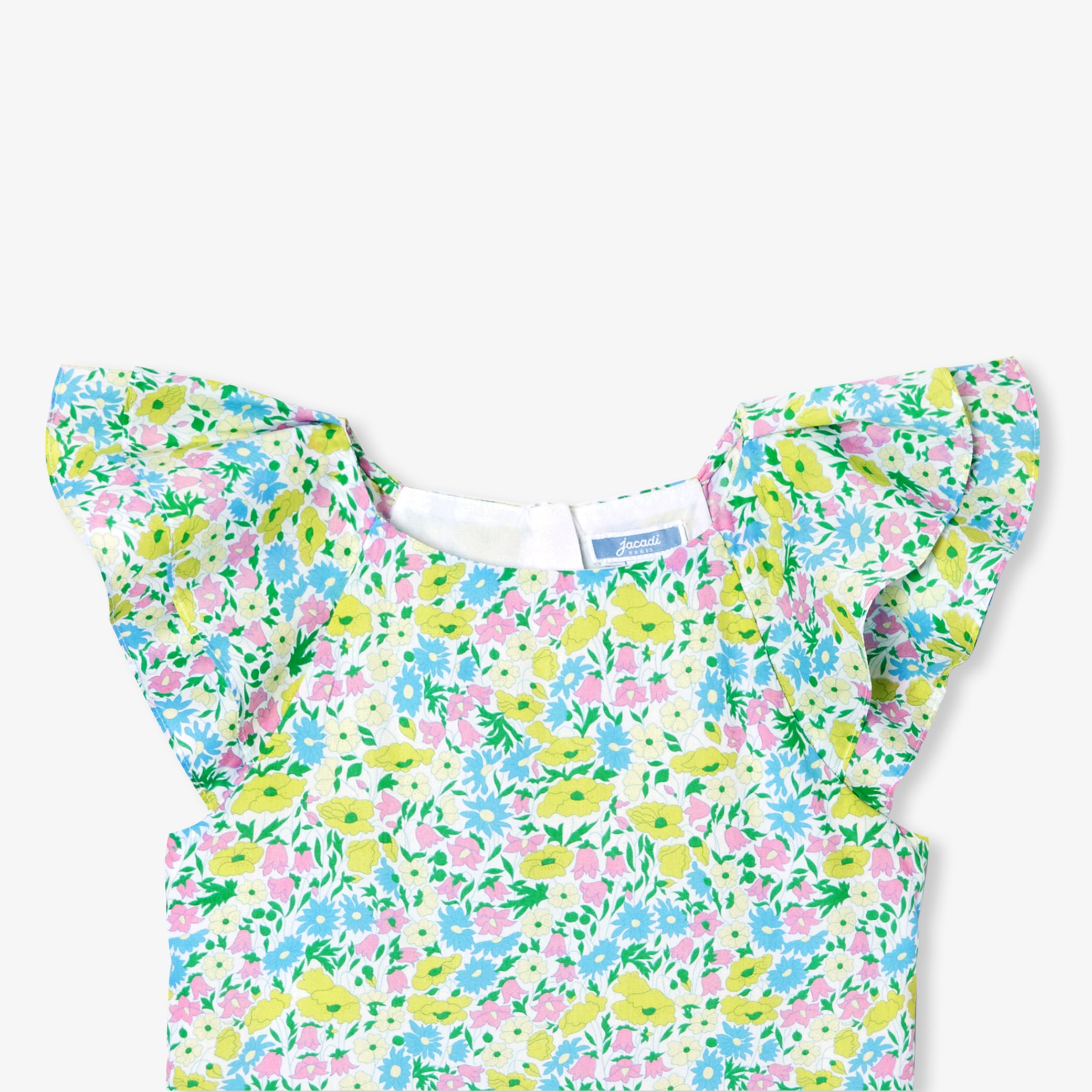 Girl dress in Liberty fabric - Nectarine - Image 5