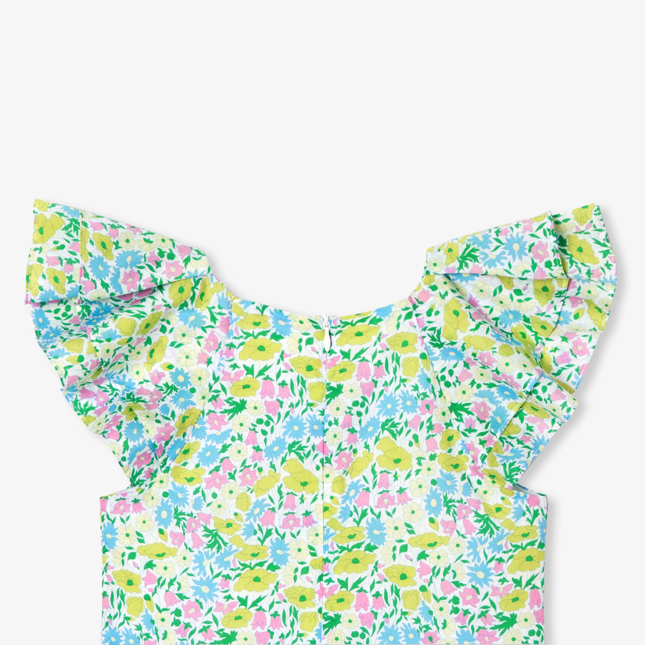 Girl dress in Liberty fabric - Nectarine - Image 6