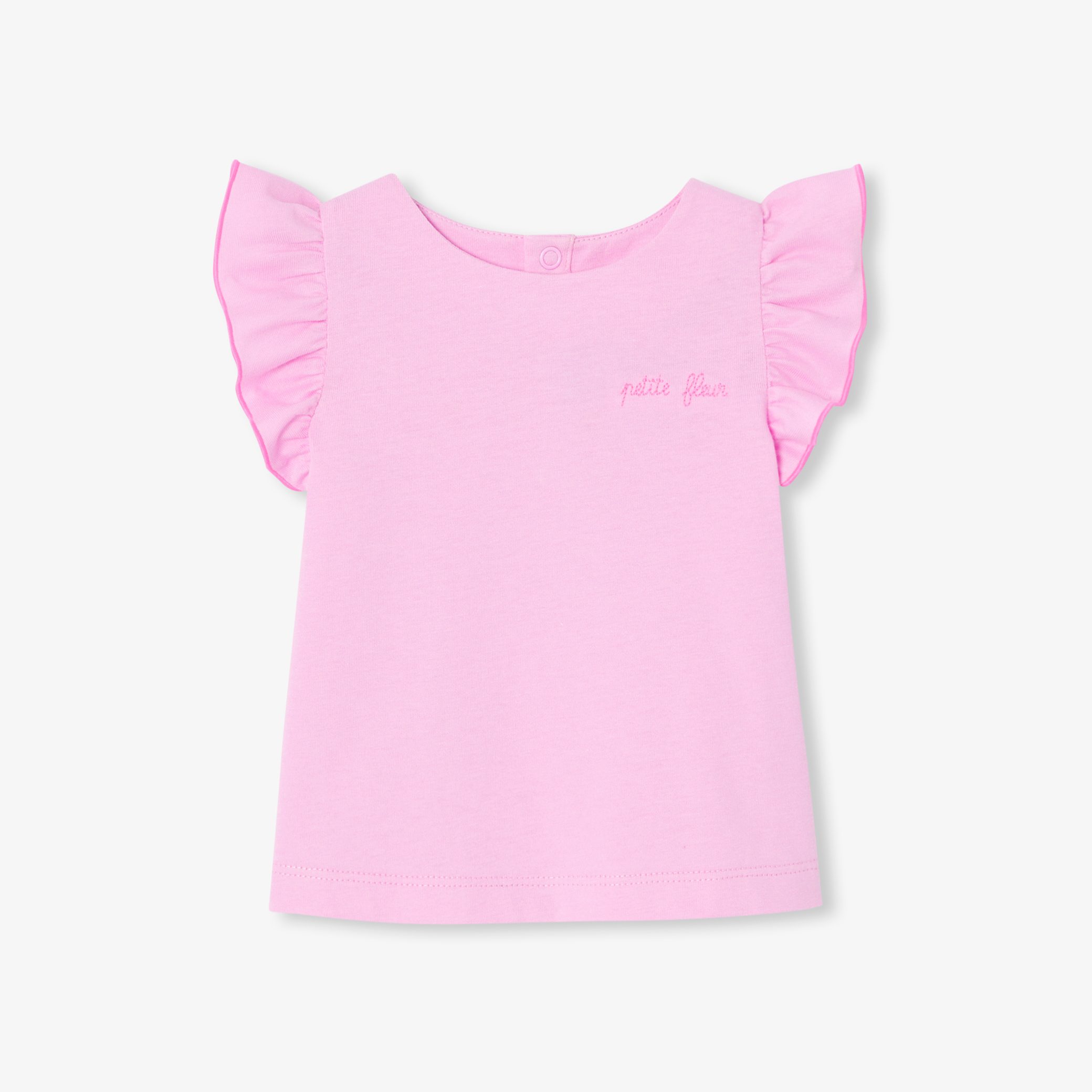 Baby girl T-shirt with ruffled sleeves - Ana