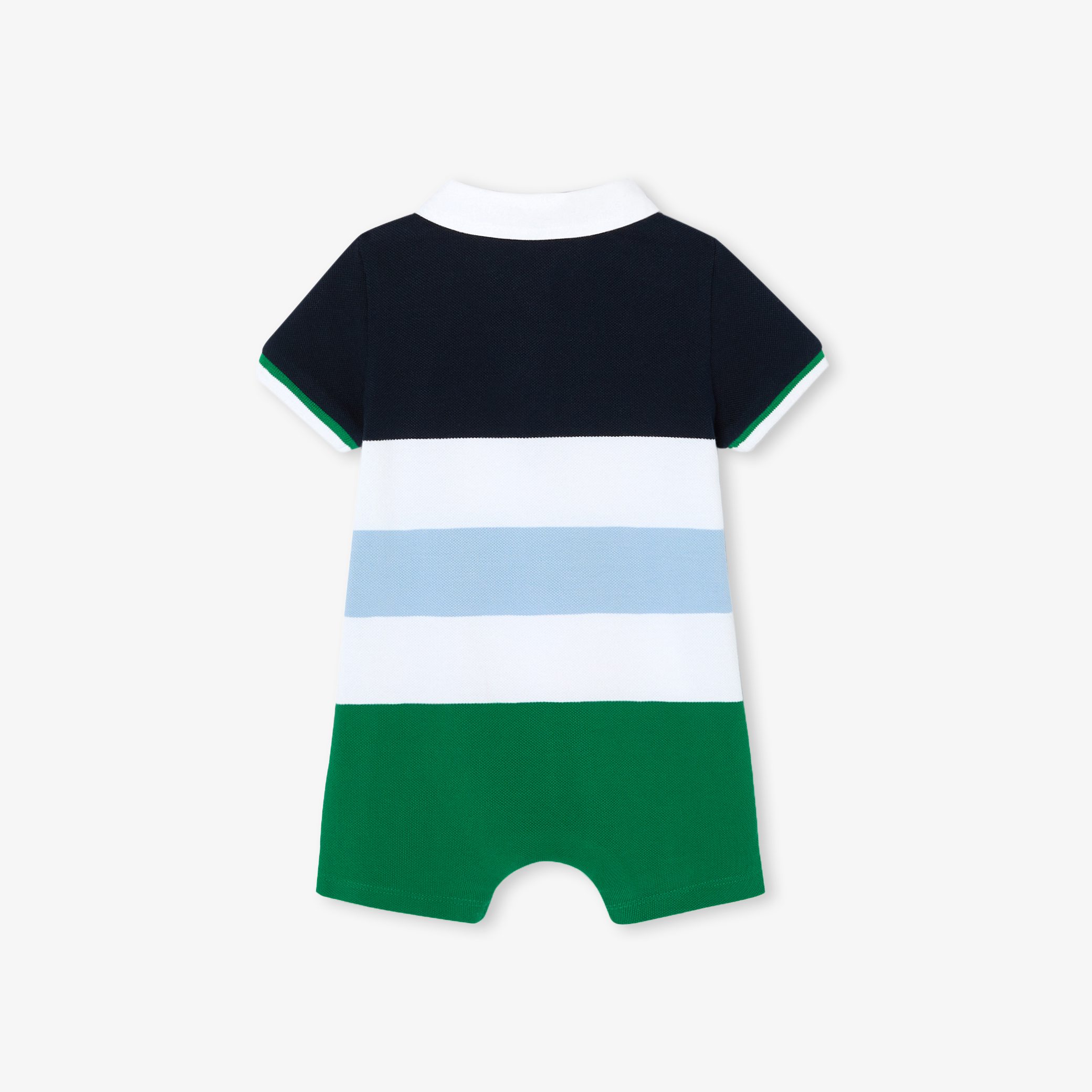 Baby boy romper in cotton pique - Fantasia - Image 2