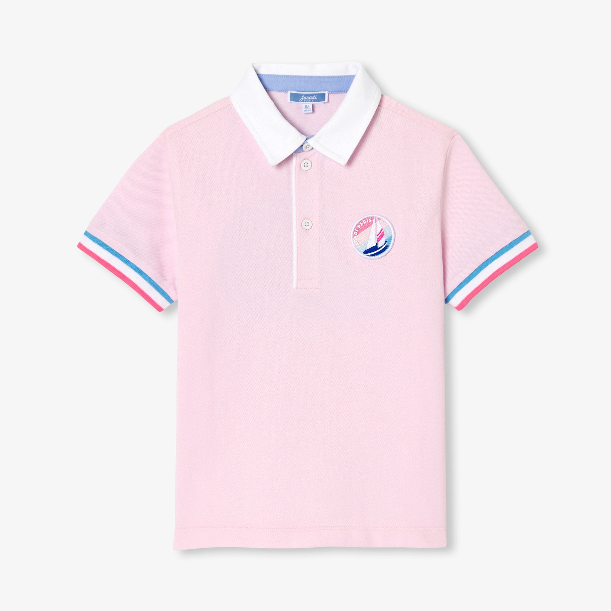 Boy polo shirt in cotton pique - Alberta - Image 4