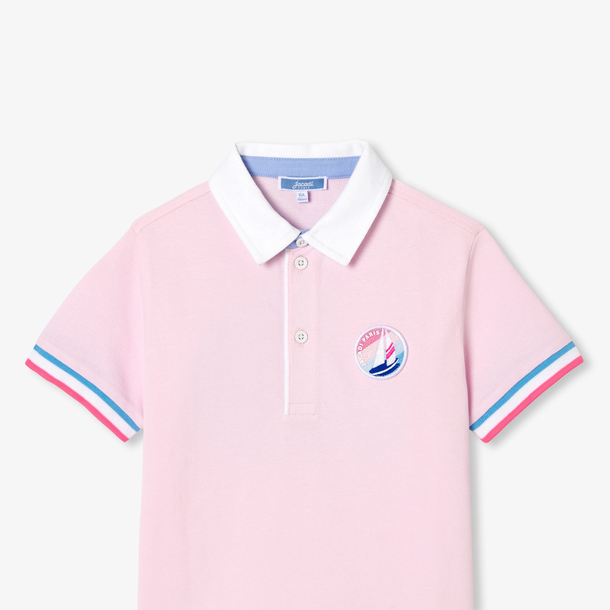 Boy polo shirt in cotton pique - Alberta - Image 6