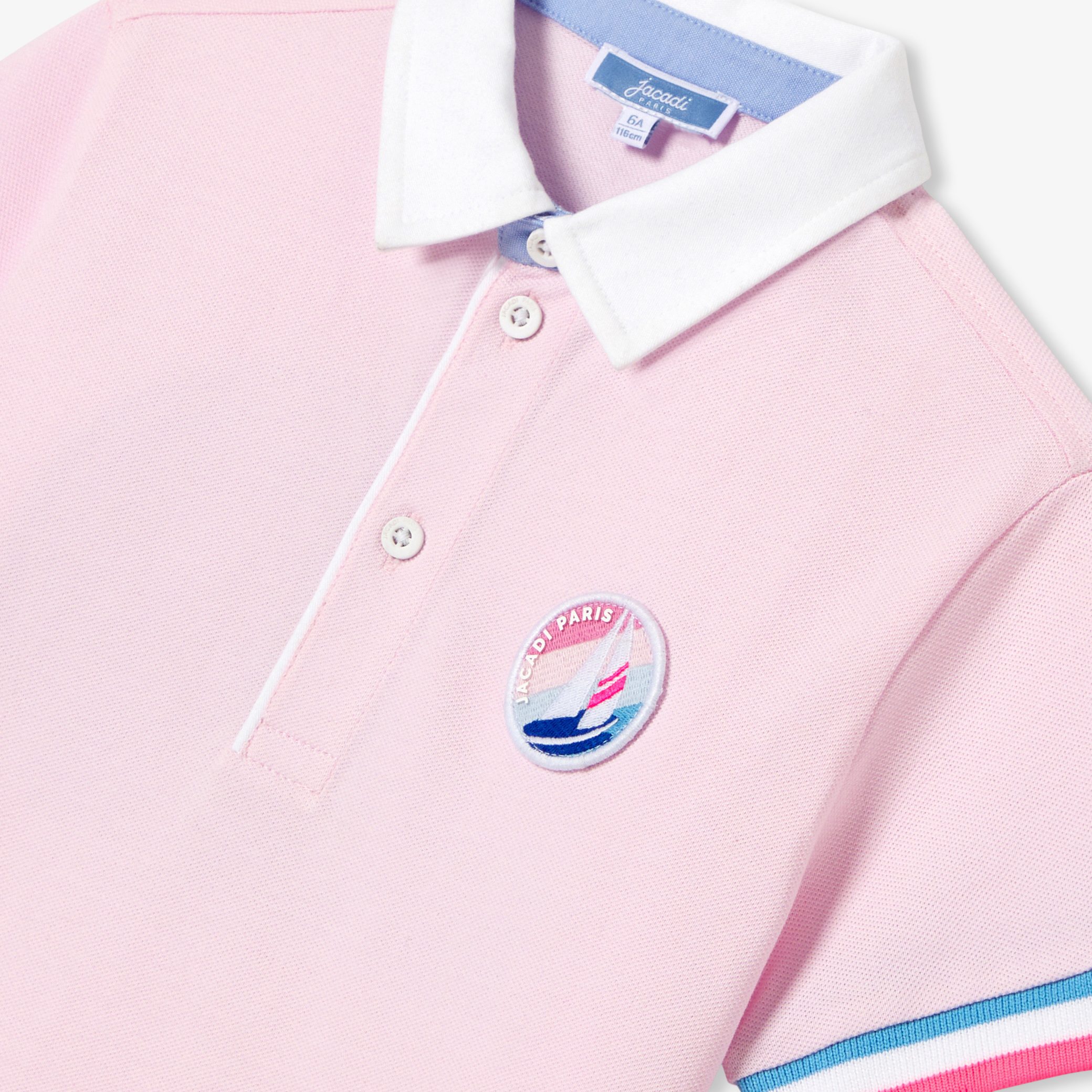 Boy polo shirt in cotton pique - Alberta - Image 7