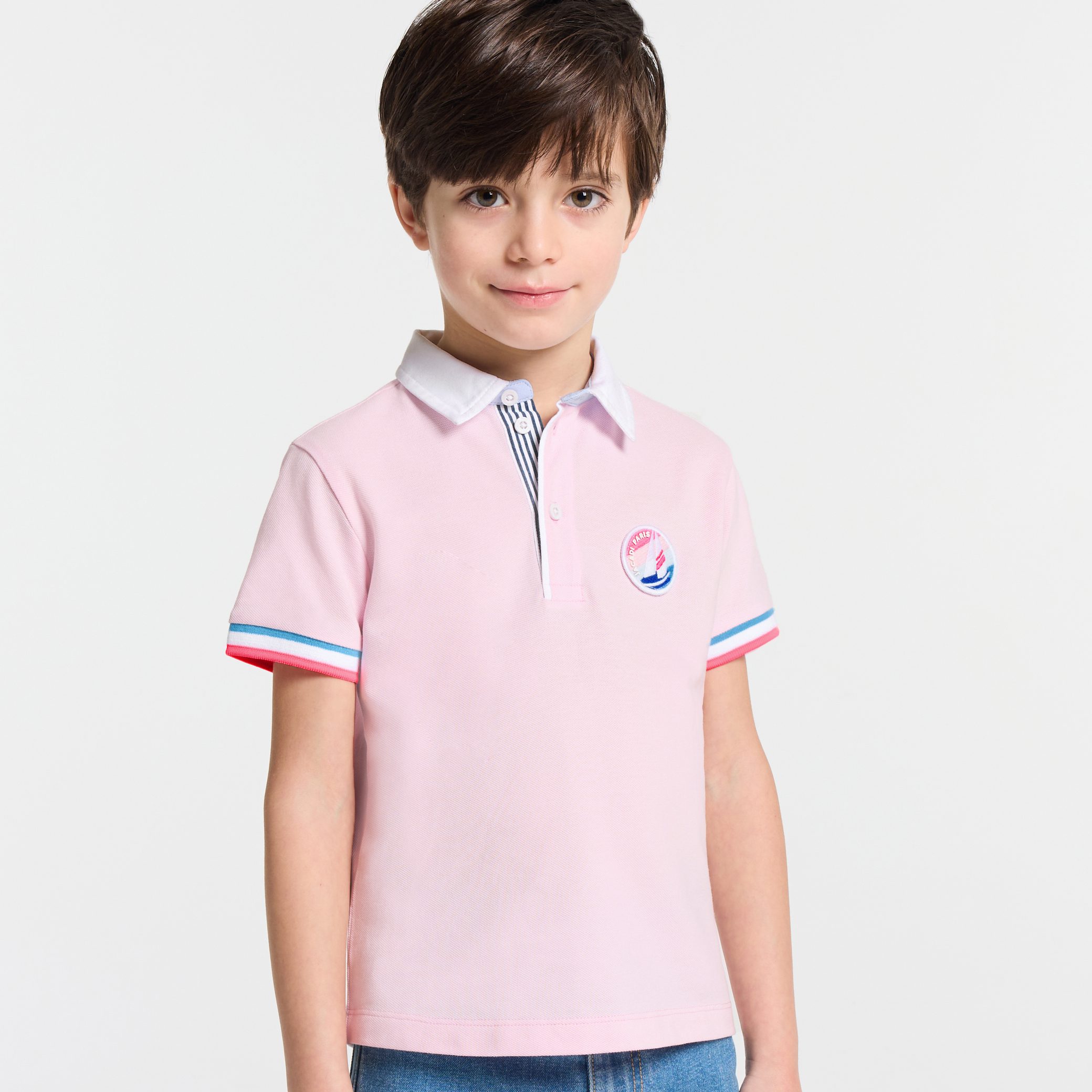 Boy polo shirt in cotton pique - Alberta