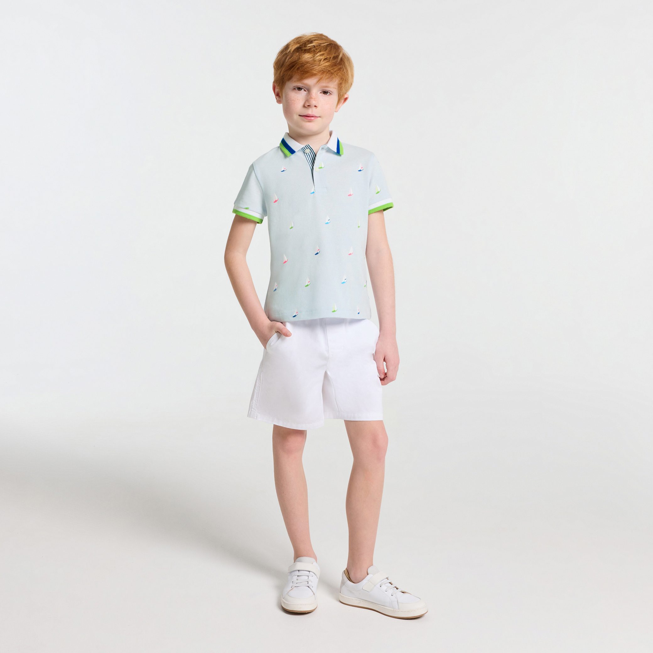 Boy boat polo shirt - Alceste - Image 3