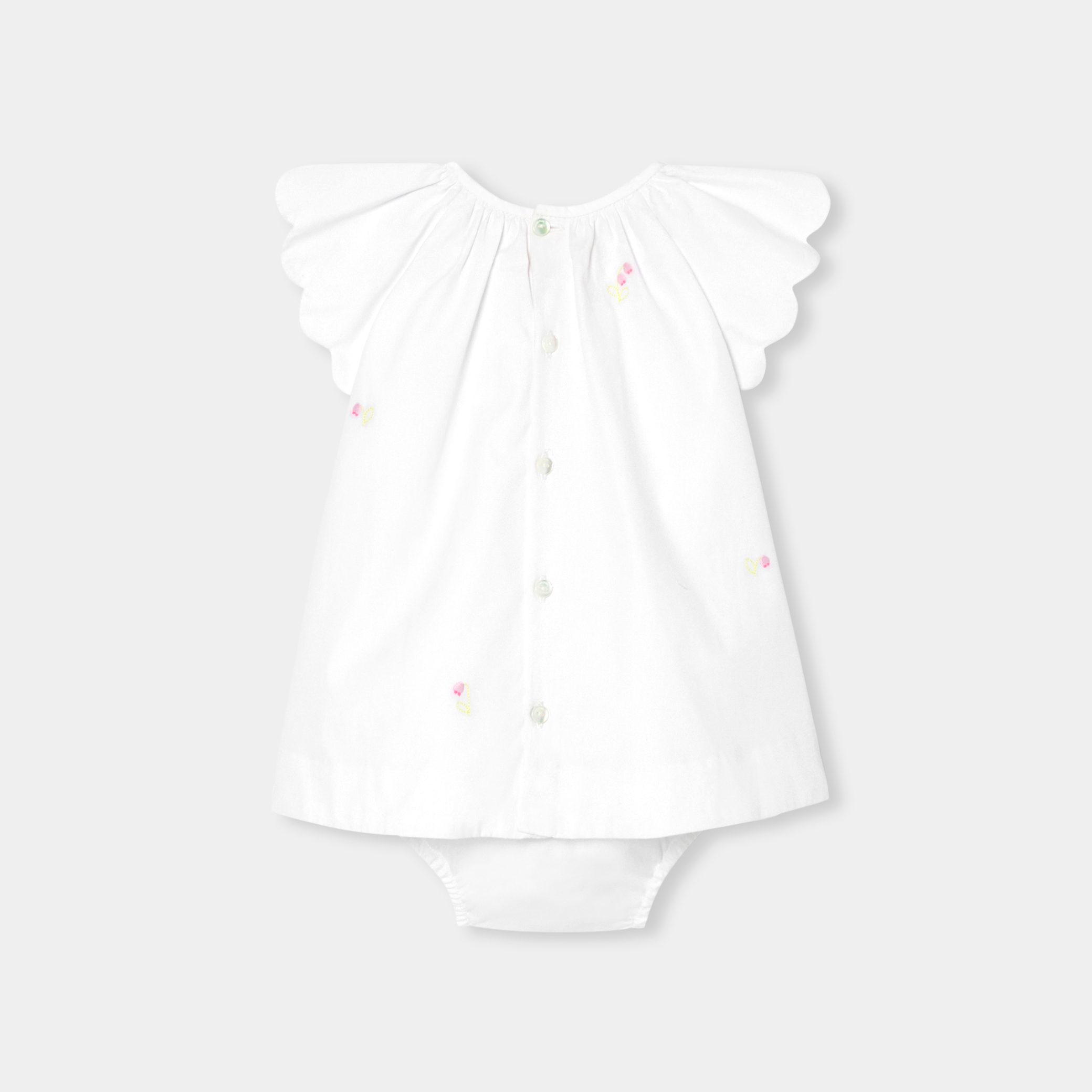 Baby girl dress in poplin - Paquerette - Image 2