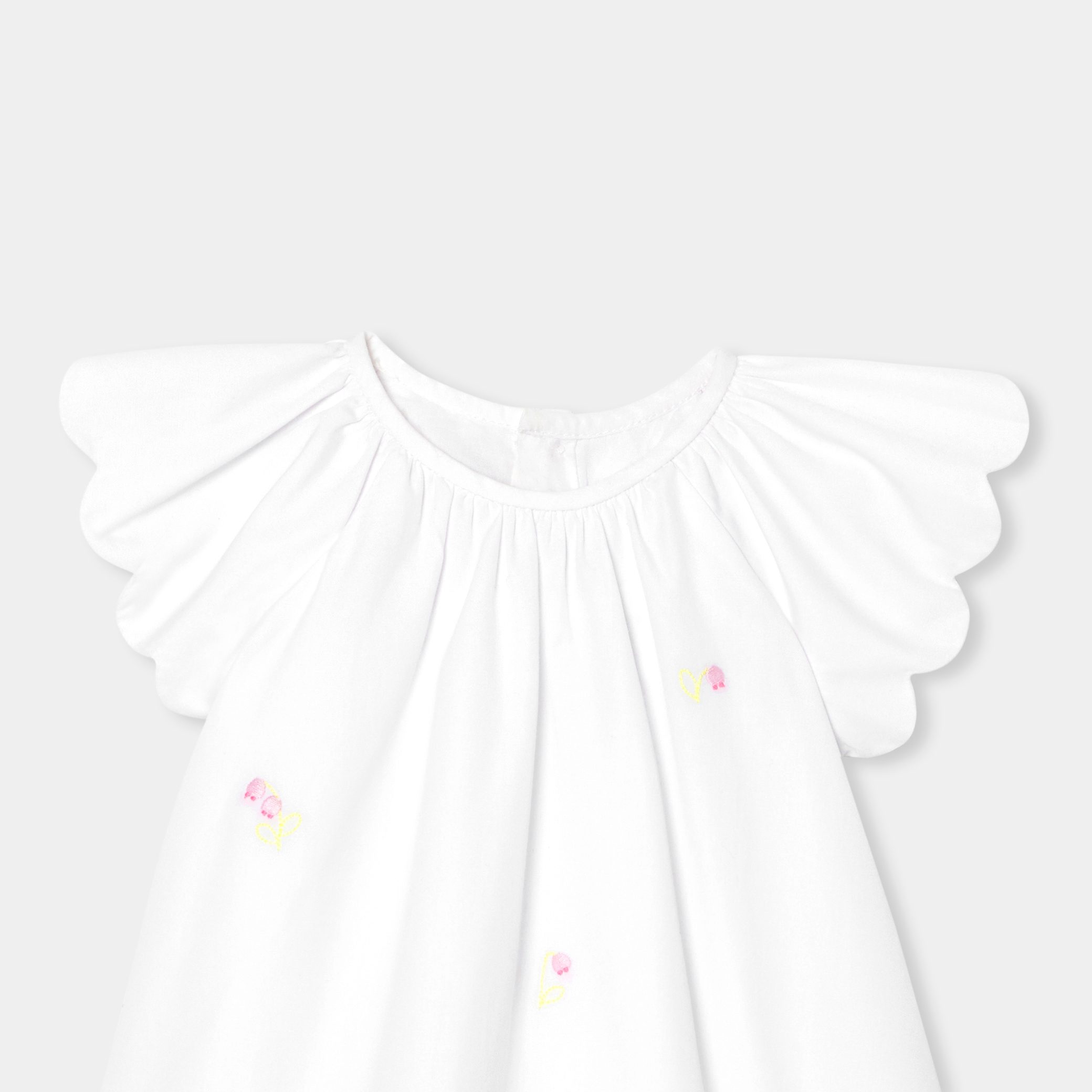 Baby girl dress in poplin - Paquerette - Image 3
